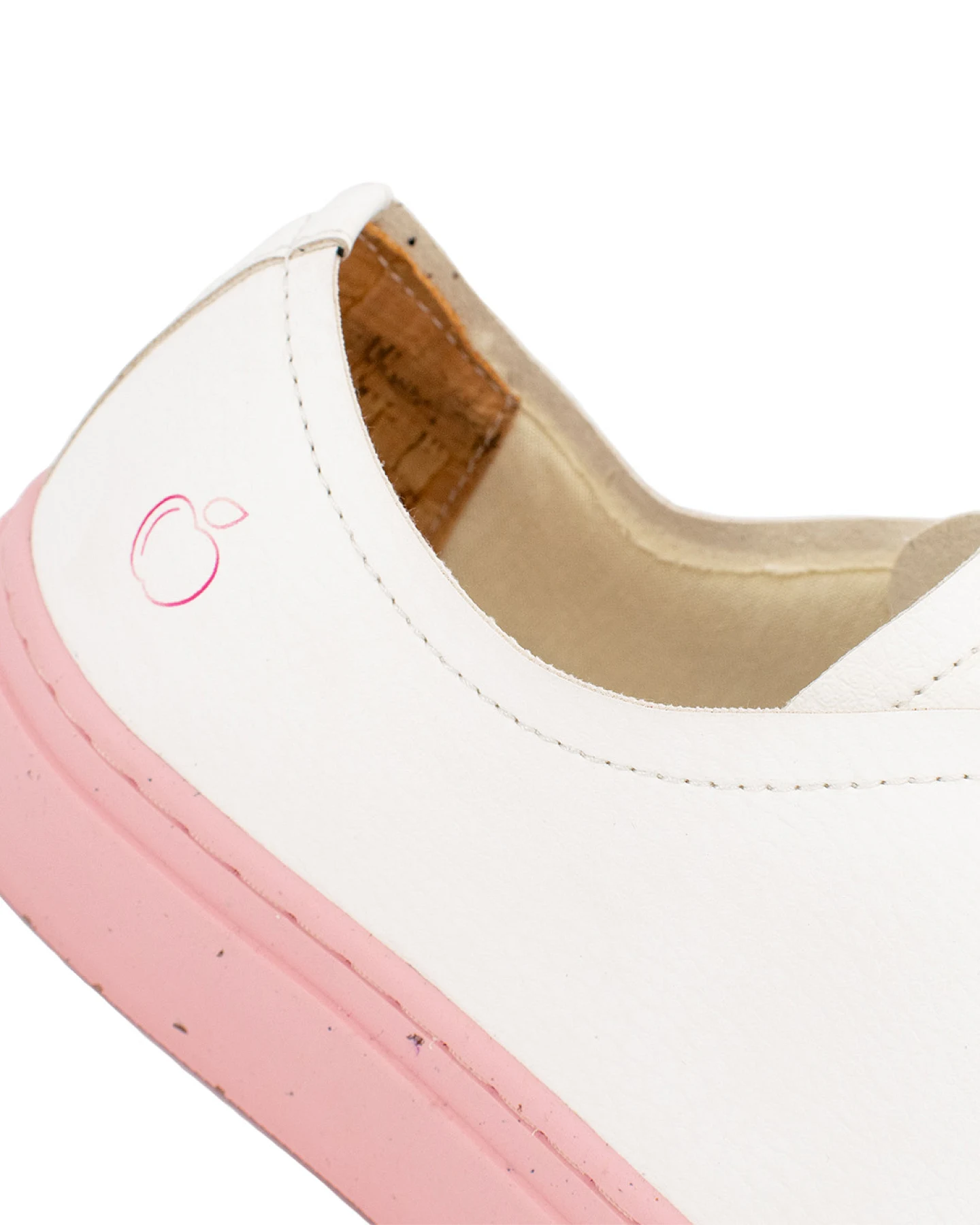 newve Herren vegan Sneaker Hagebutte Weiß / Rosa – Ansicht 2