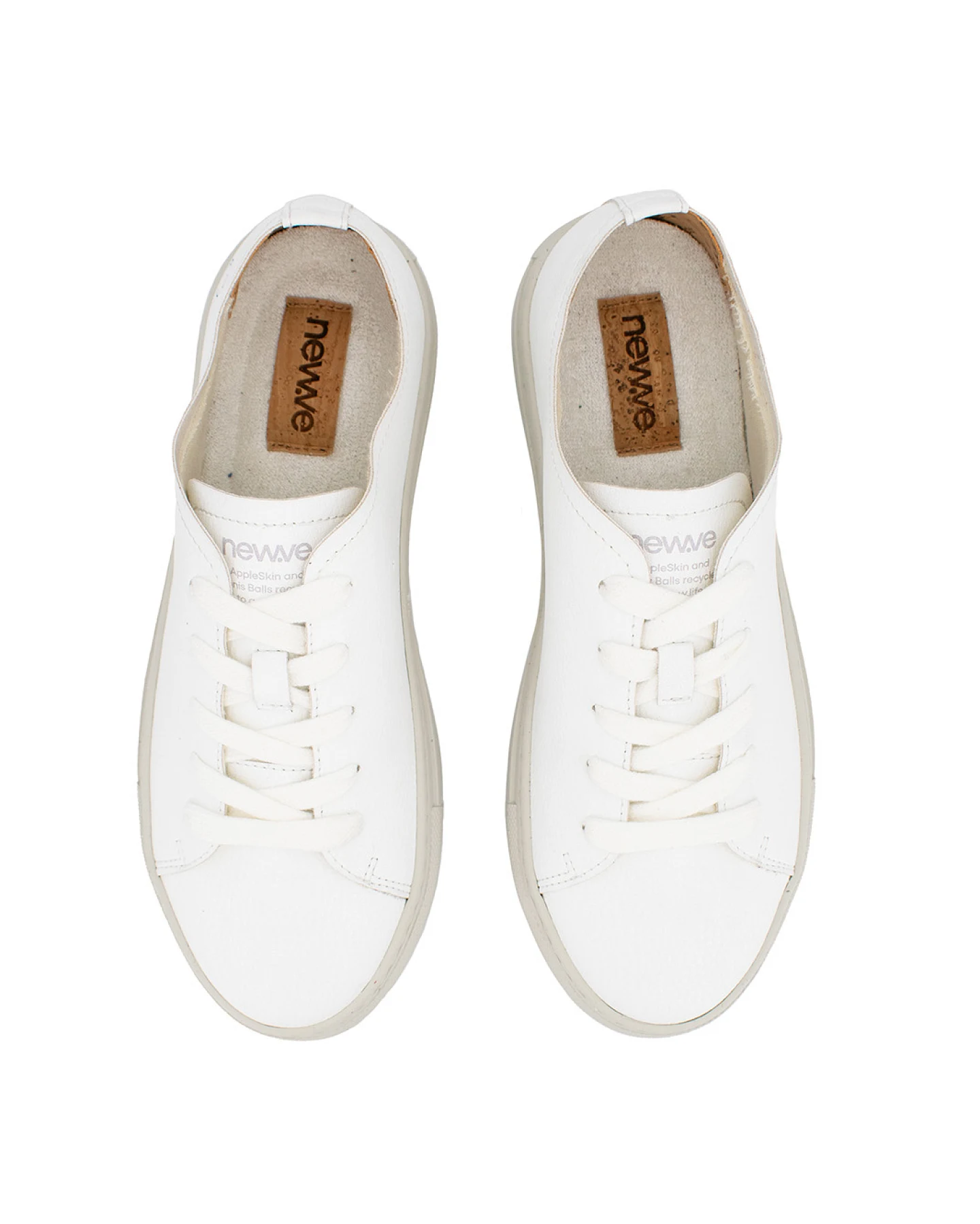 newve Herren vegan Sneaker Ton Weiß / Beige – Ansicht 2