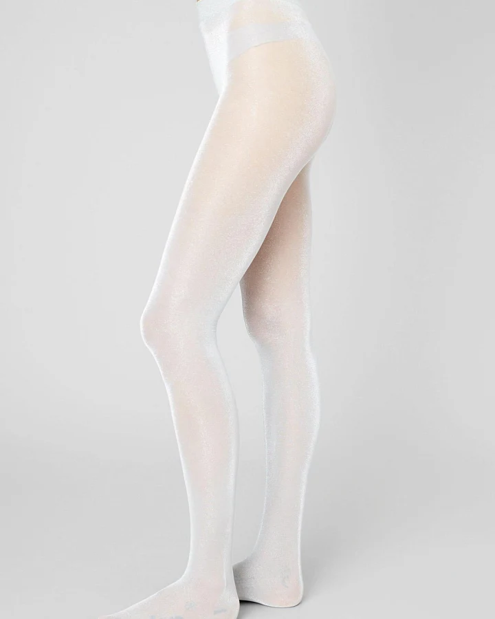 Swedish Stockings Damen vegan Strumpfhose Sharon Schimmerndes Mondlicht Silber