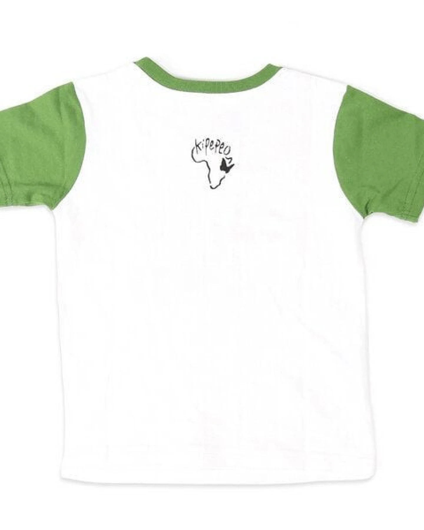 Kipepeo-Clothing Kinder T-Shirt aus Bio-Baumwolle mit Brustprint „Monkey" weiss – Ansicht 3
