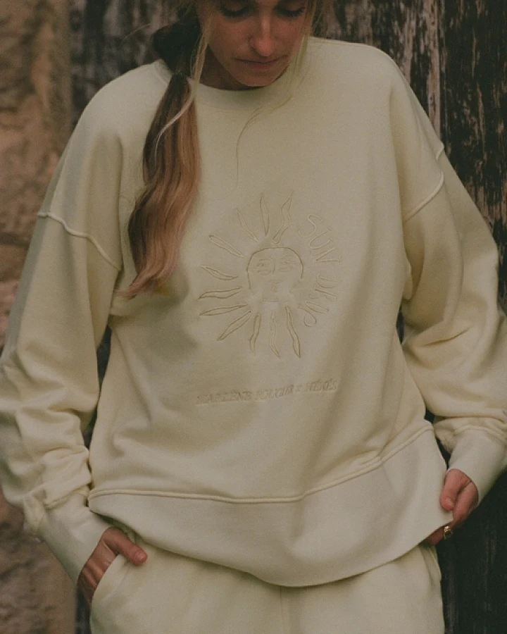 Nénés Damen vegan Sweatshirt Beige
