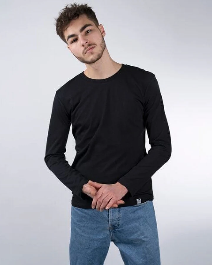 GARY MASH Langarmshirt aus Biobaumwolle