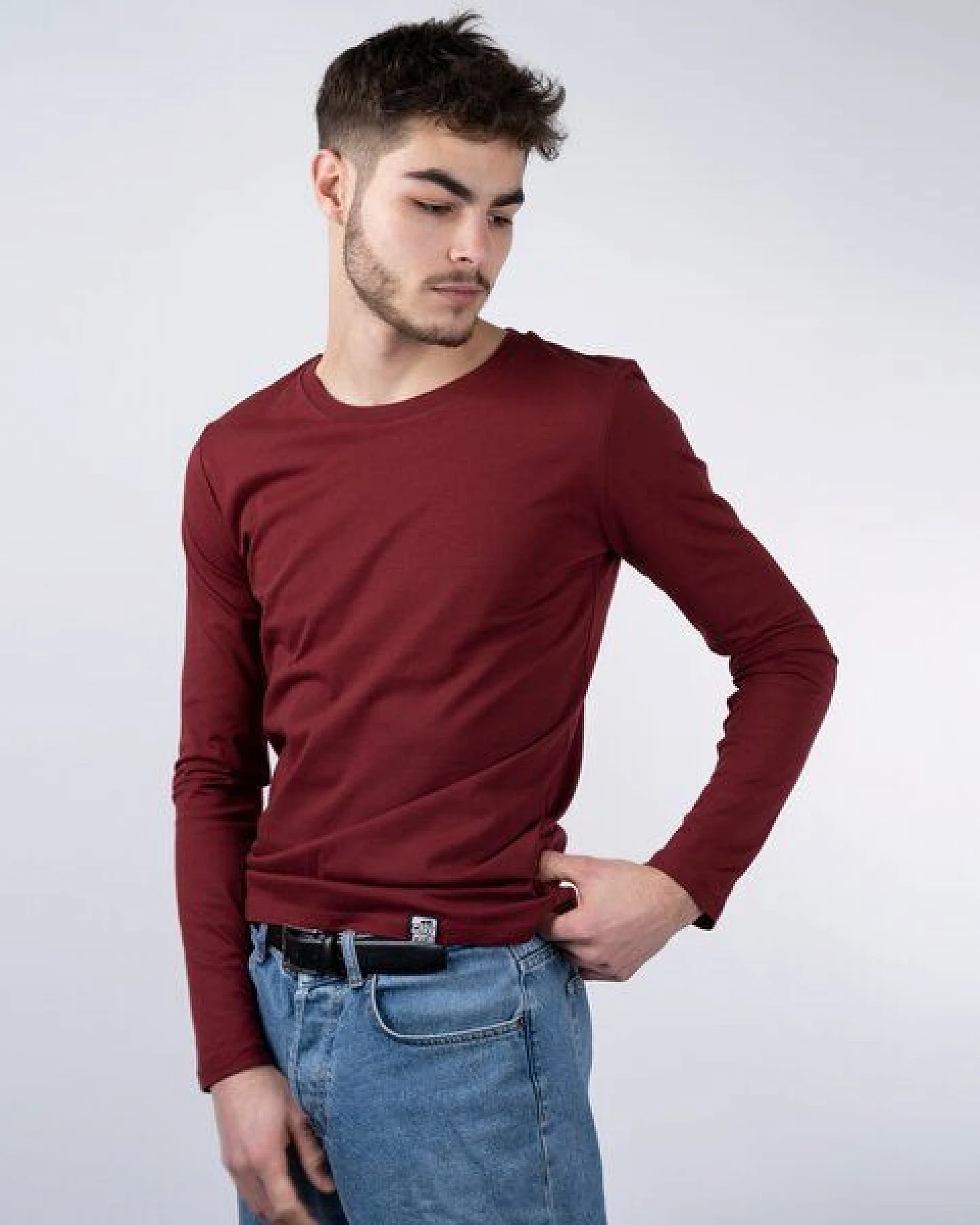 GARY MASH Langarmshirt aus Biobaumwolle – Ansicht 2
