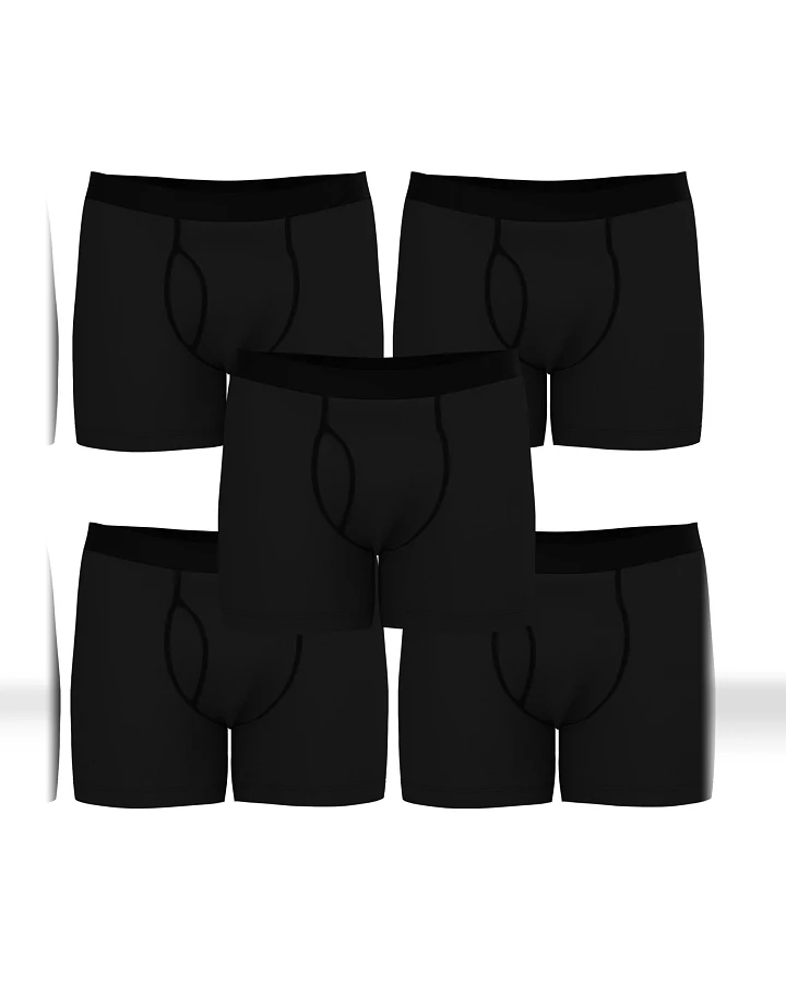 Albero Natur Herren vegan Multipack 5x Boxershorts Schwarz