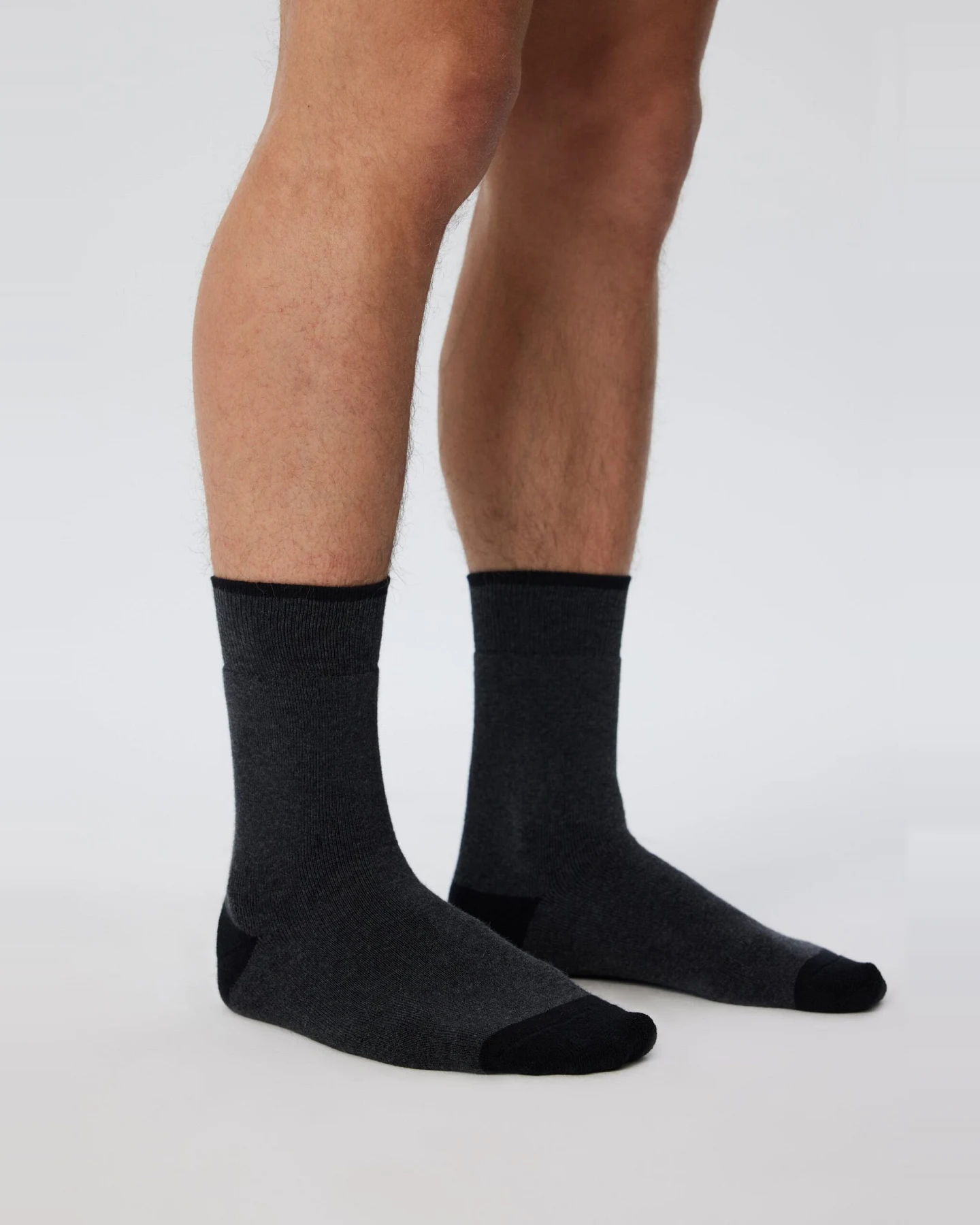 Albero Natur Damen vegan Multipack 6x Frottee-Socken Anthrazit Melange – Ansicht 2