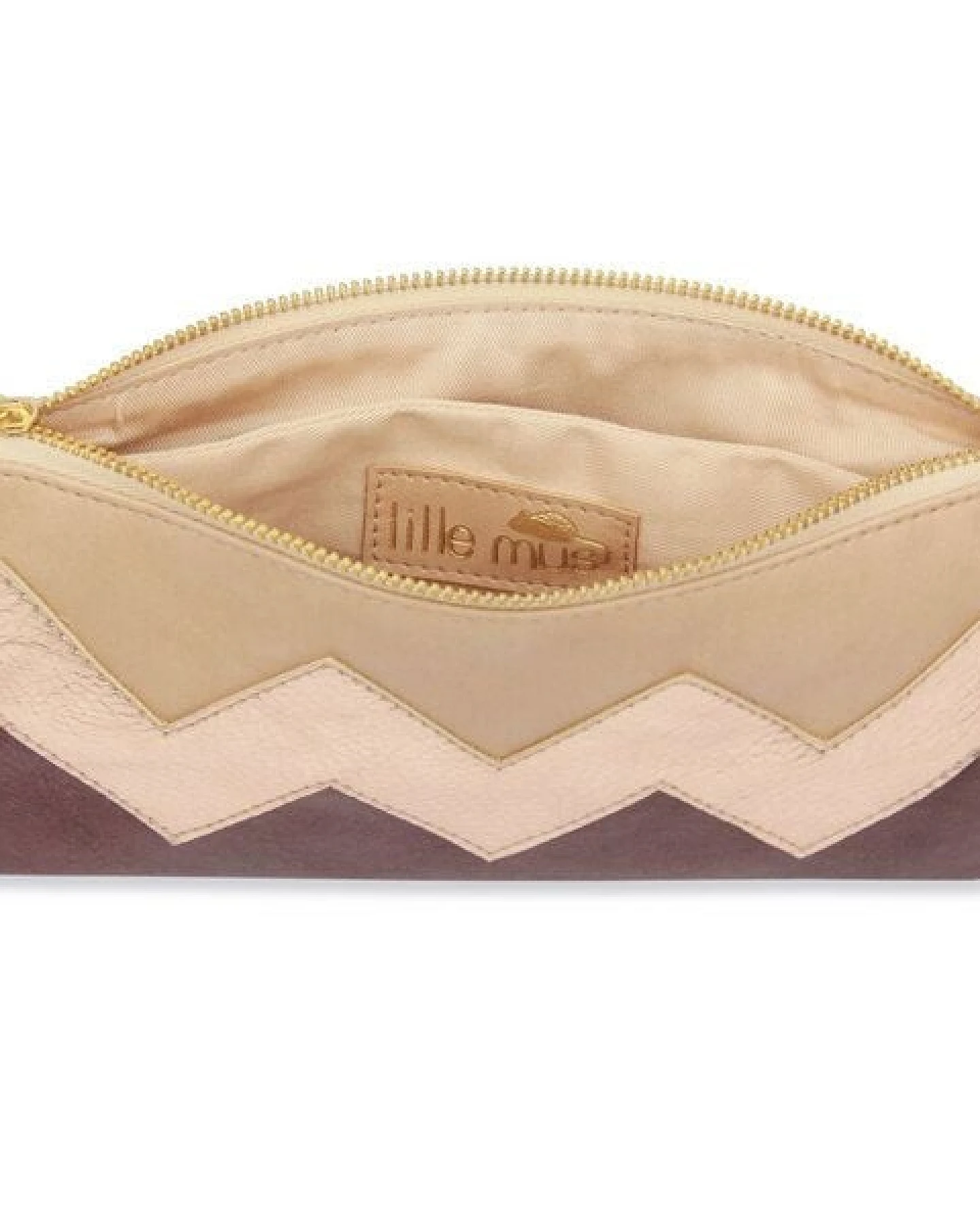 lille mus Zick-Zack-Clutch ZILIA mit Umhängekette – Ansicht 3