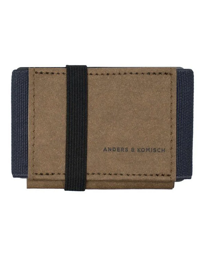 ANDERS & KOMISCH Mini Portemonnaie mit Münzfach A&K MINI CLASSIC - Slim Wallet Braun