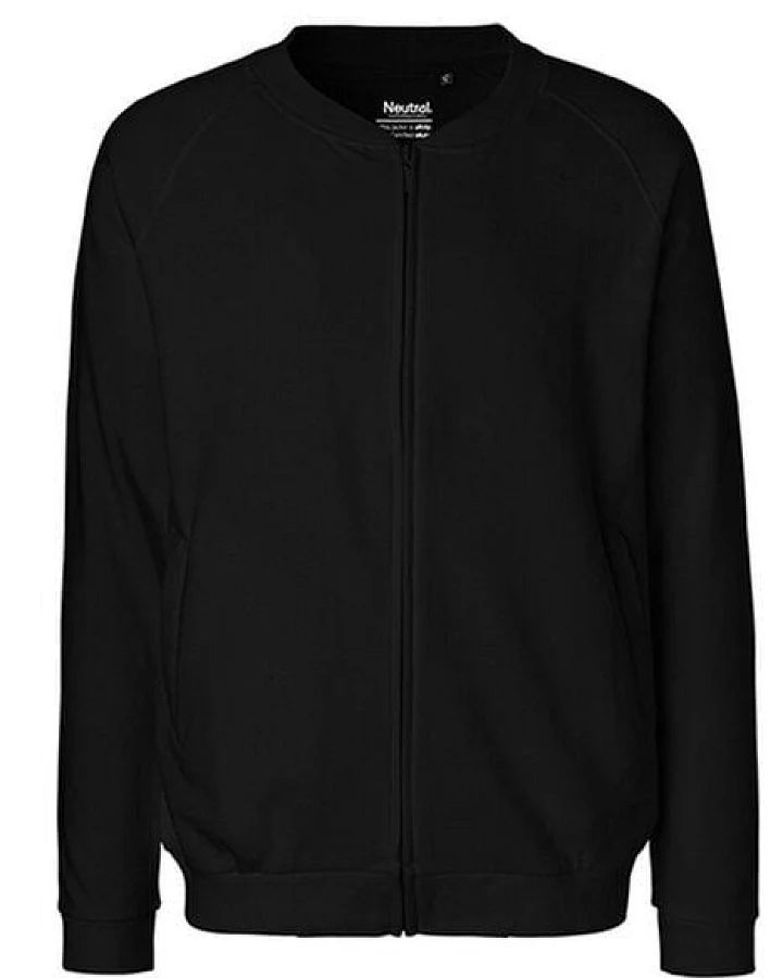 Neutral® Herren Unisex Sweatjacke ohne Kapuze