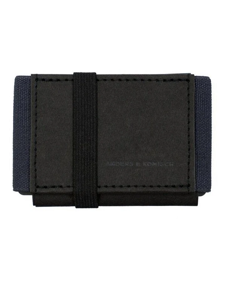 ANDERS & KOMISCH Kleines nachhaltiges Portemonnaie mit Münzfach - A&K MINI CLASSIC Schwarz