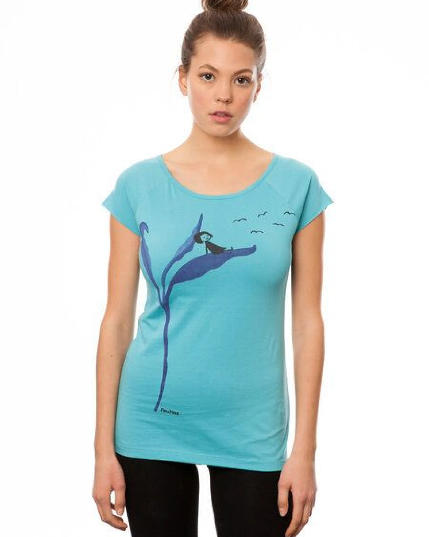 FellHerz Damen Raglan T-Shirt Relaxn aus 100% Biobaumwolle – Ansicht 4