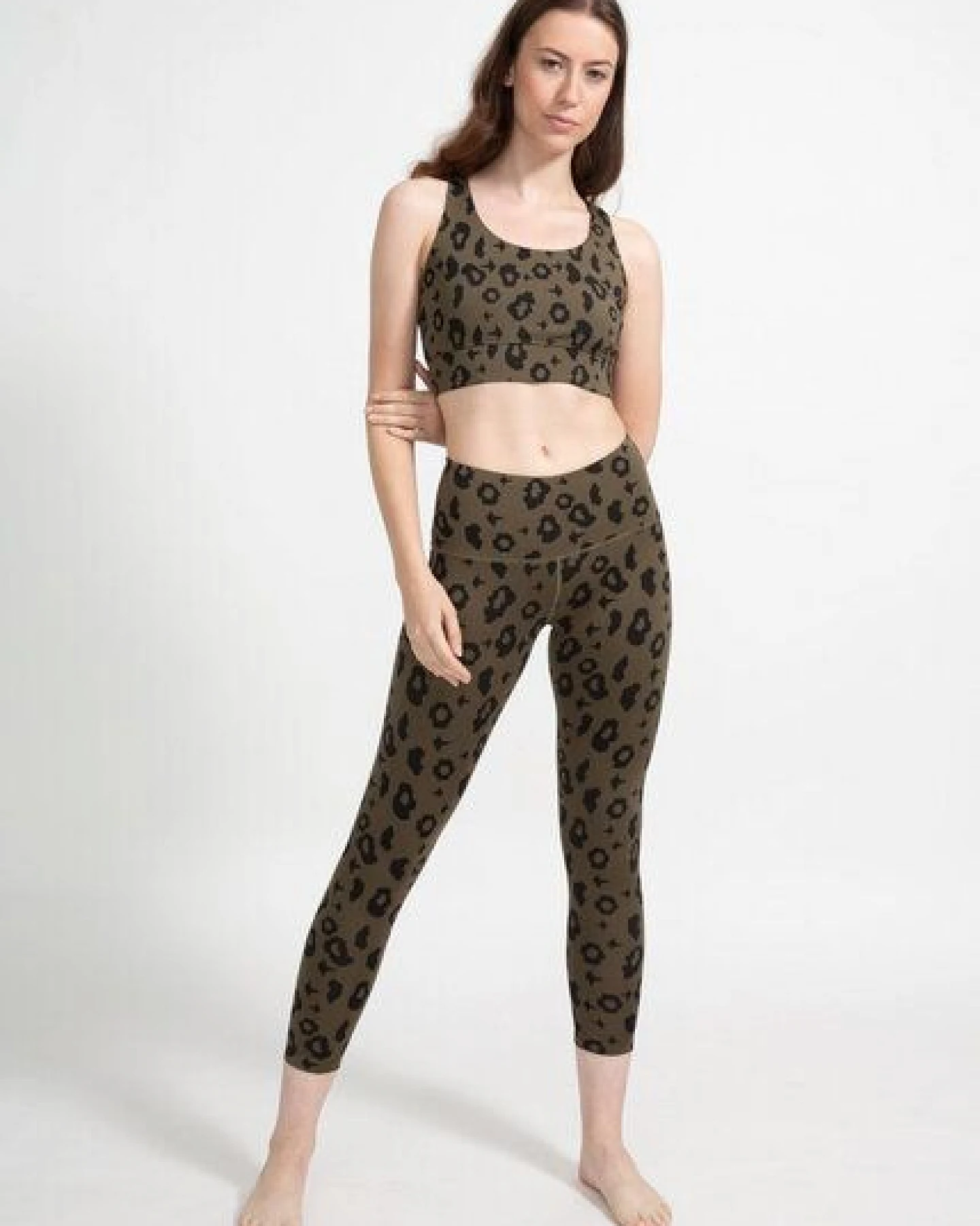 boochen Highwaist Leggings mit Leopard Print – Ansicht 4