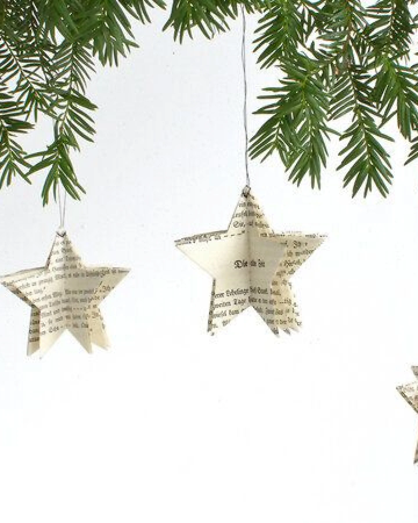 renna deluxe Stern Anhänger aus Papier Baumschmuck – Ansicht 3