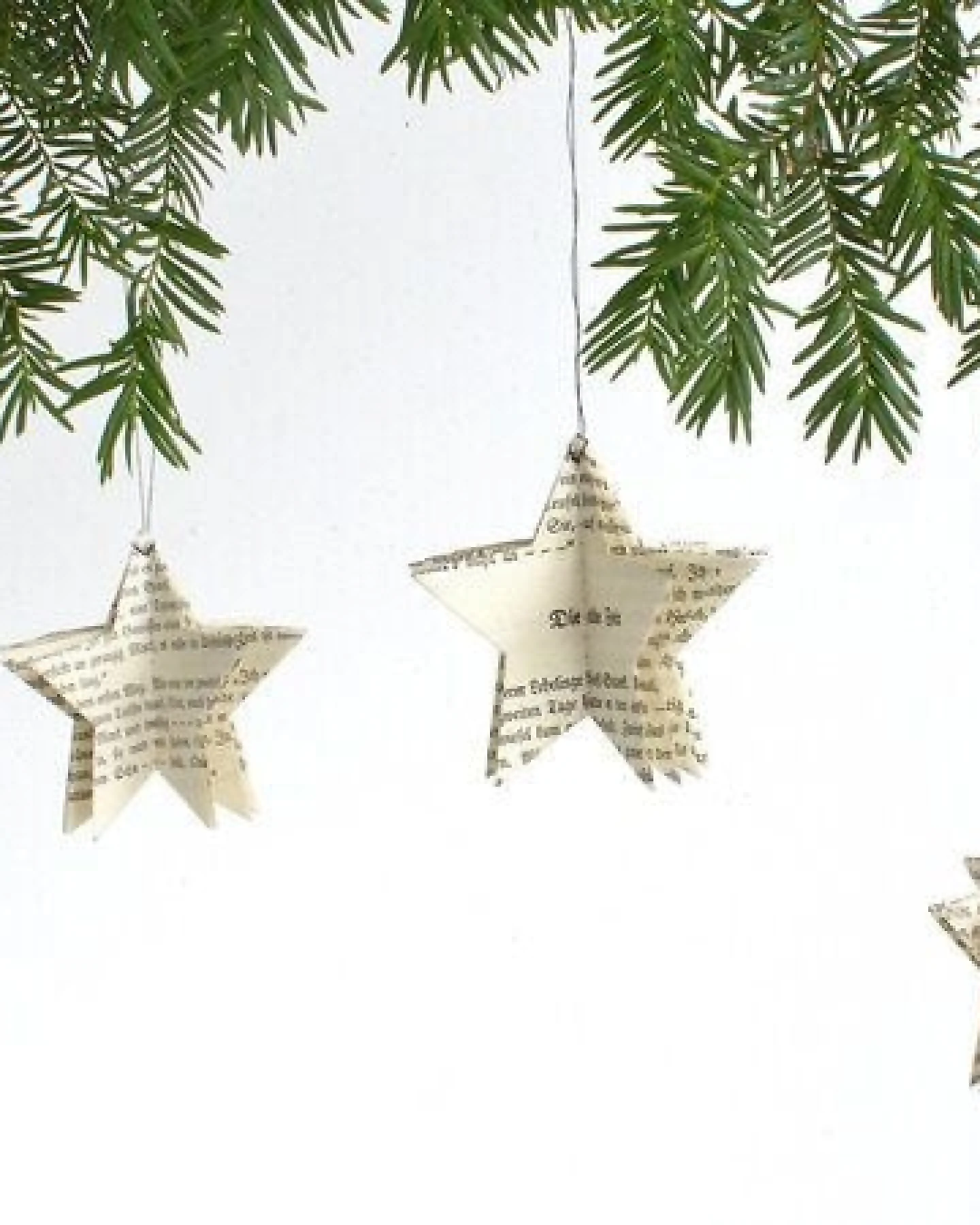 renna deluxe Stern Anhänger aus Papier Baumschmuck – Ansicht 3