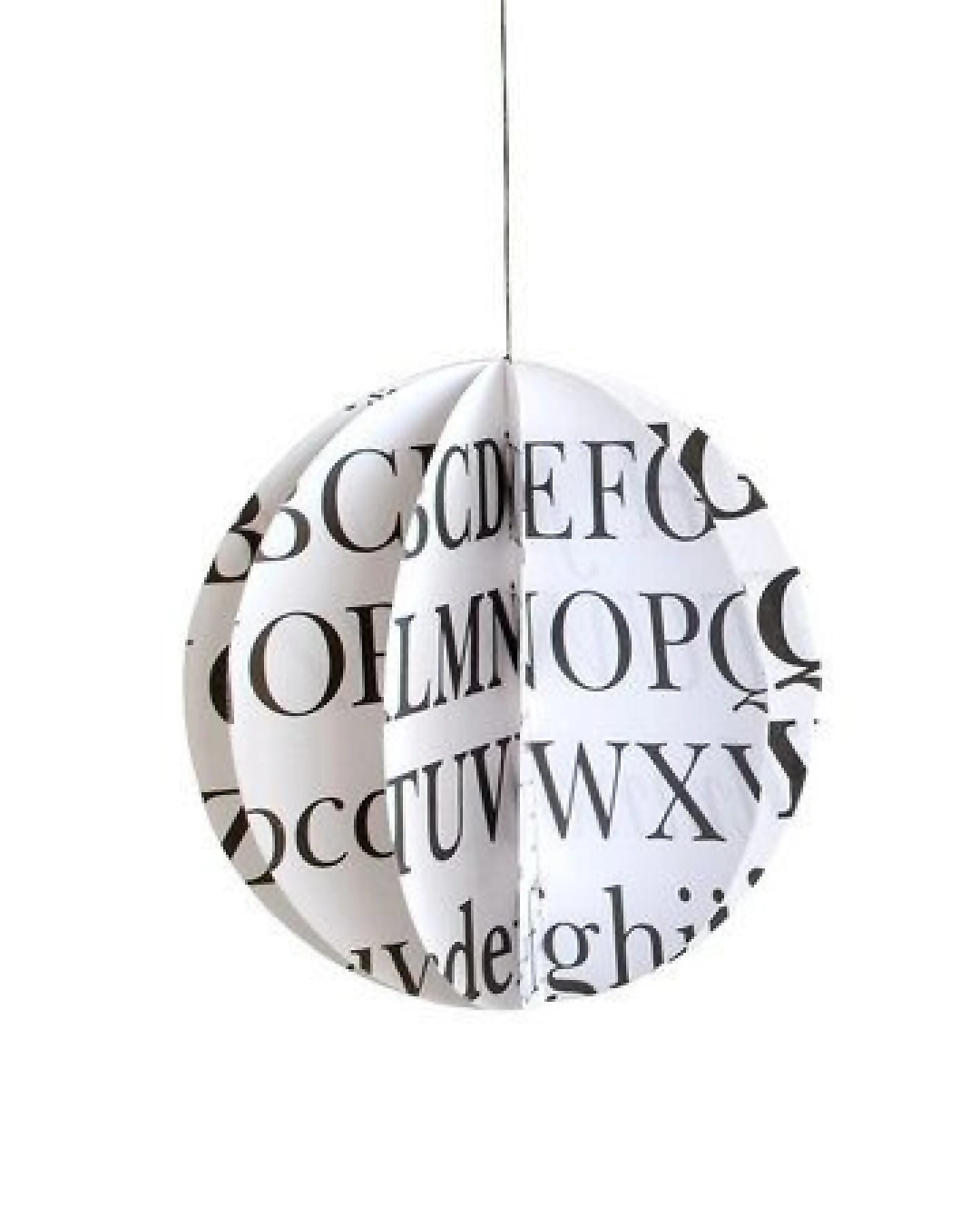 renna deluxe Weihnachtskugel Kugel mit Noten aus Papier Baumschmuck – Ansicht 2