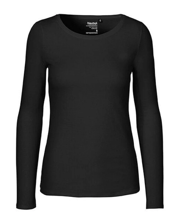 Neutral® Damen Langarm T-Shirt Bio Baumwolle Modern Fit Körpernah geschnitten