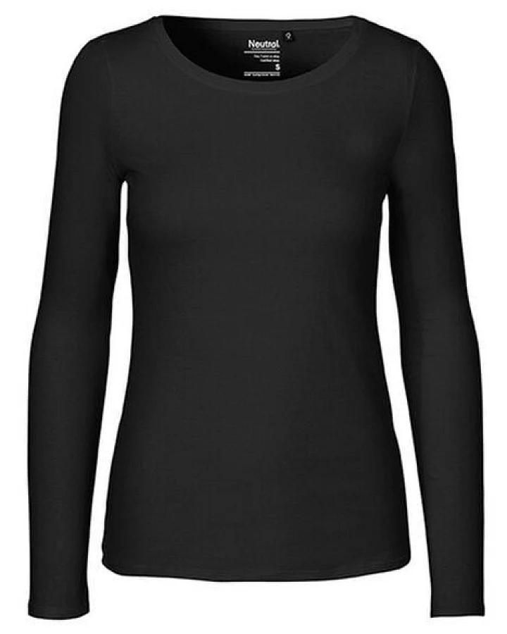 Neutral® Damen Langarm T-Shirt Bio Baumwolle Modern Fit Körpernah geschnitten