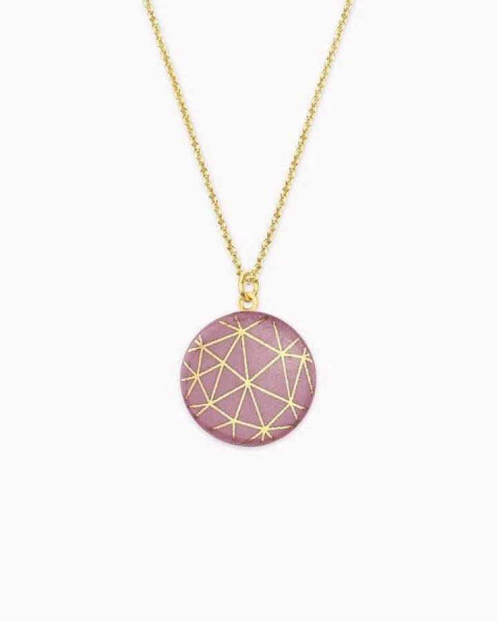 lille mus Halskette mit Porzellananhänger GEO Porzellanschmuck