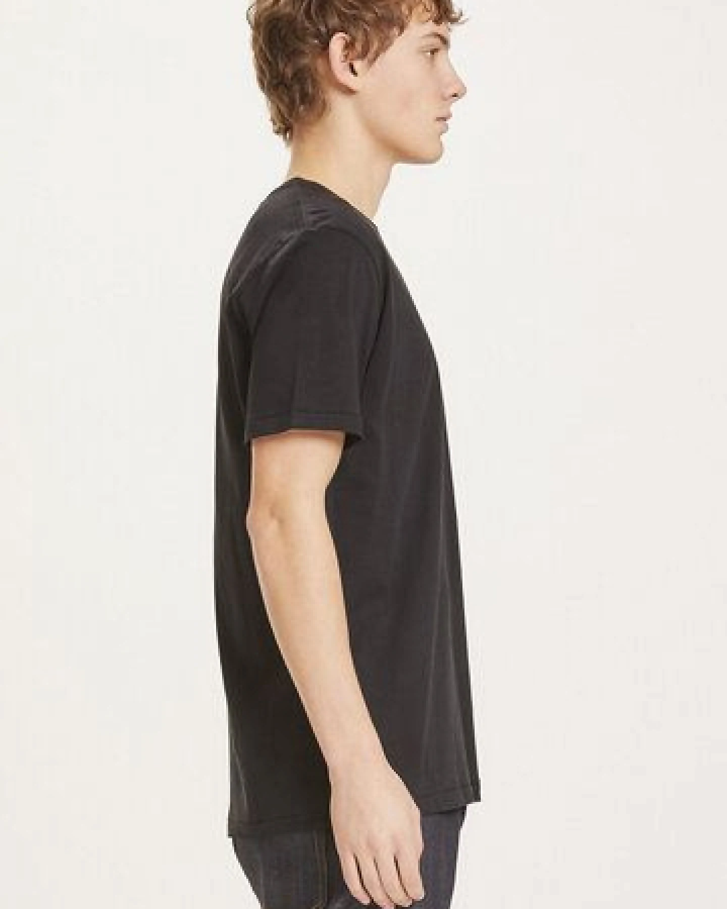KnowledgeCotton Apparel Basic T-Shirt O-Neck aus Bio-Baumwolle – Ansicht 3