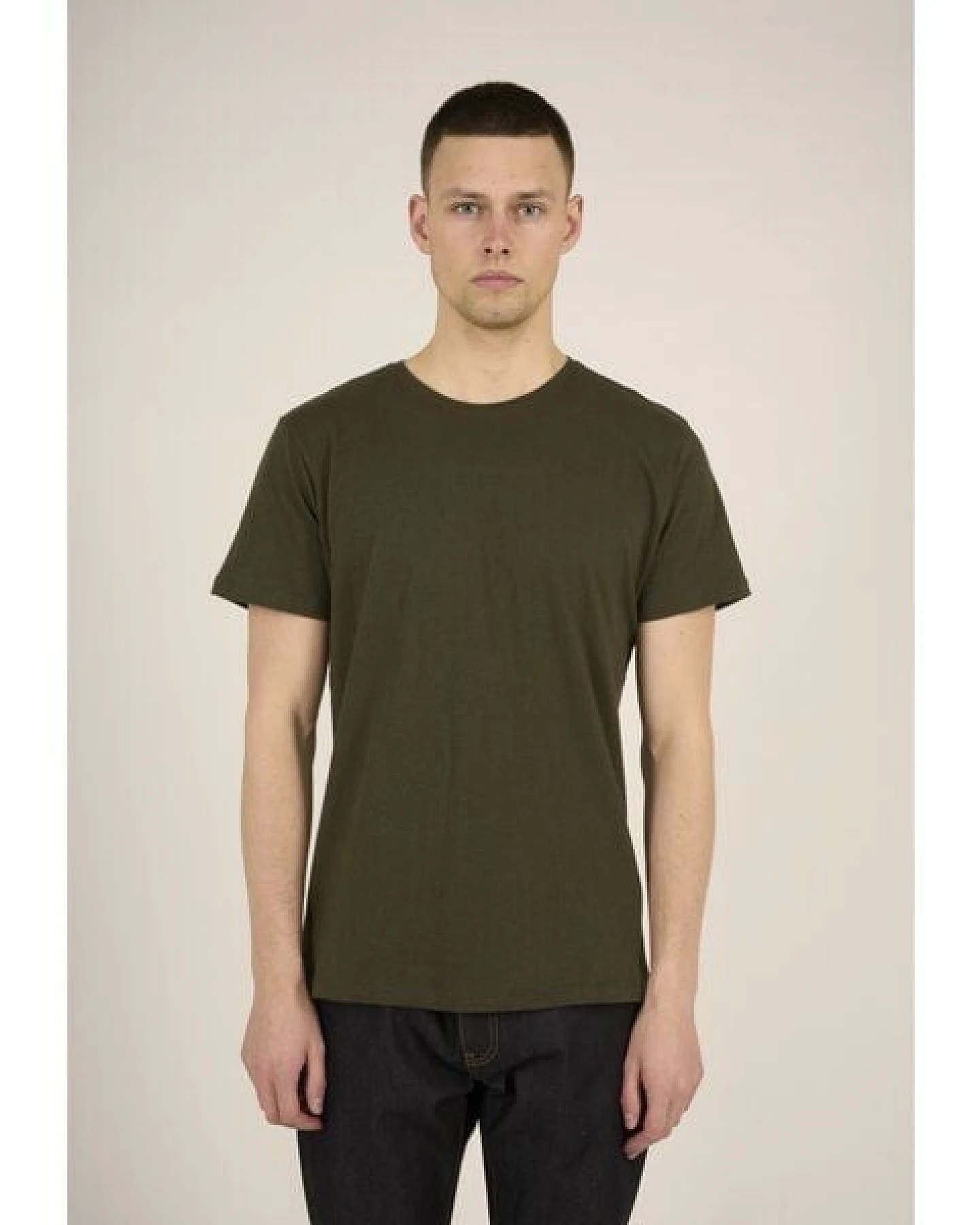 KnowledgeCotton Apparel Basic T-Shirt O-Neck aus Bio-Baumwolle – Ansicht 2