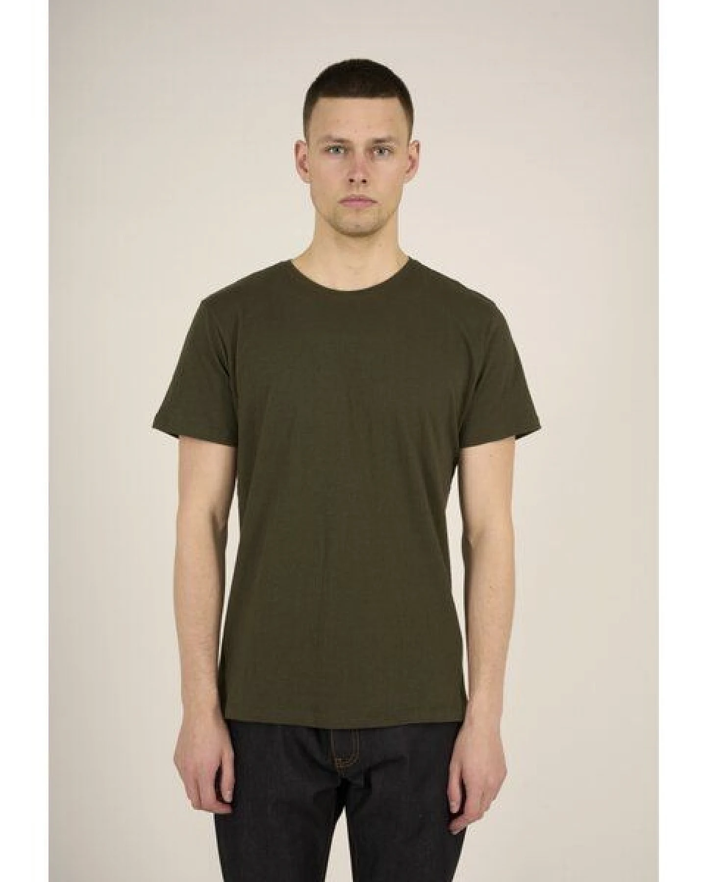 KnowledgeCotton Apparel Basic T-Shirt O-Neck aus Bio-Baumwolle – Ansicht 2