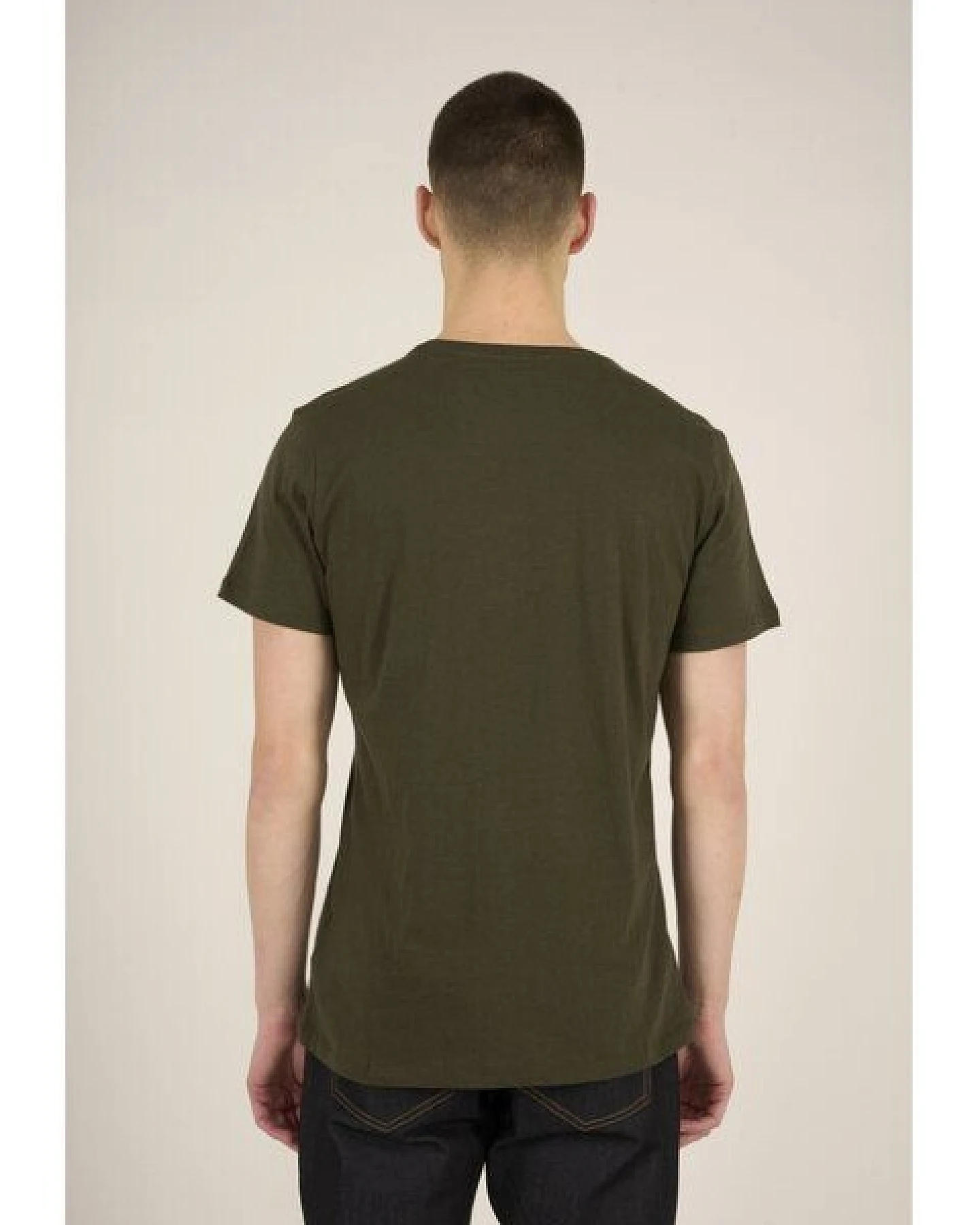 KnowledgeCotton Apparel Basic T-Shirt O-Neck aus Bio-Baumwolle – Ansicht 3