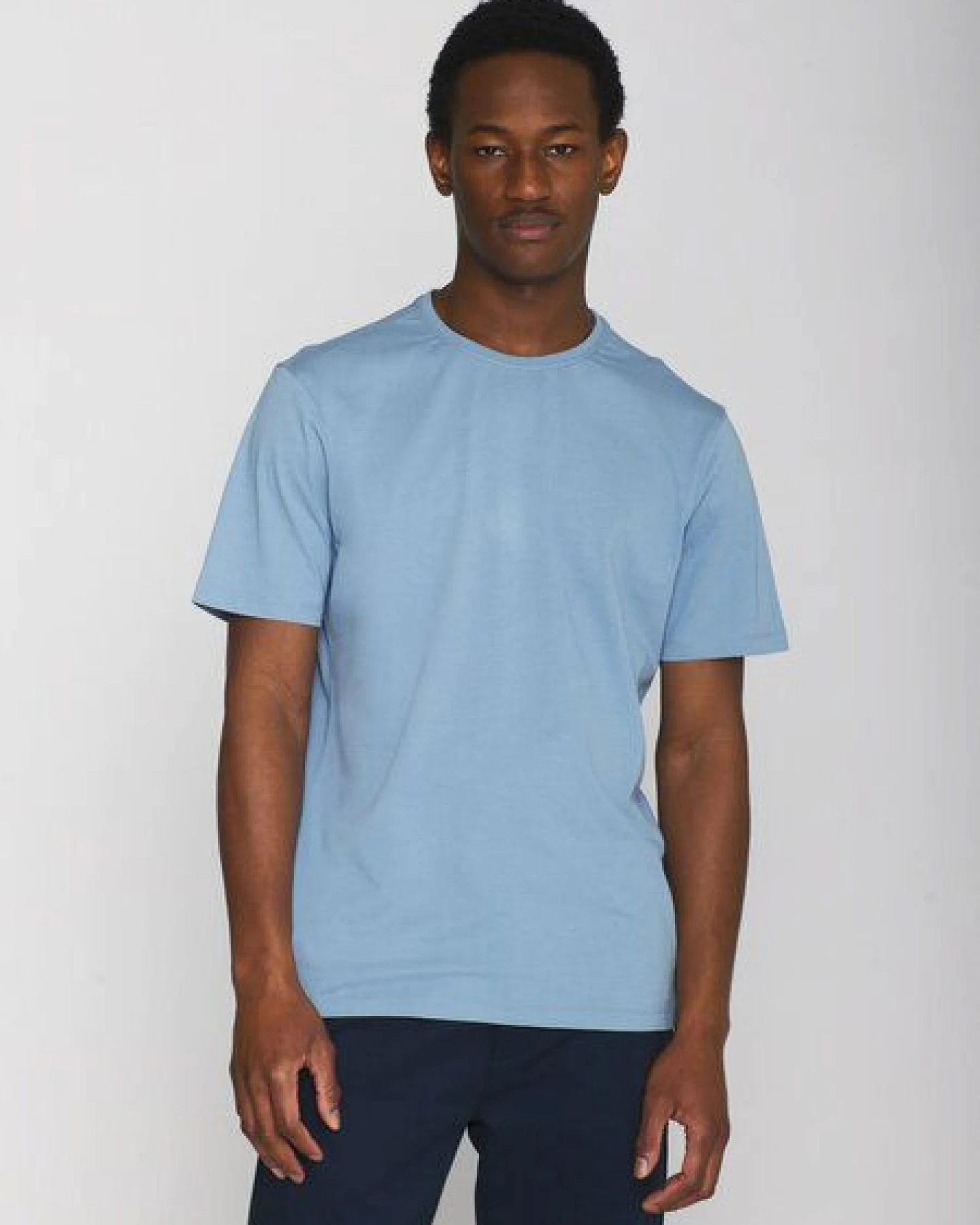 KnowledgeCotton Apparel Basic T-Shirt O-Neck aus Bio-Baumwolle – Ansicht 2