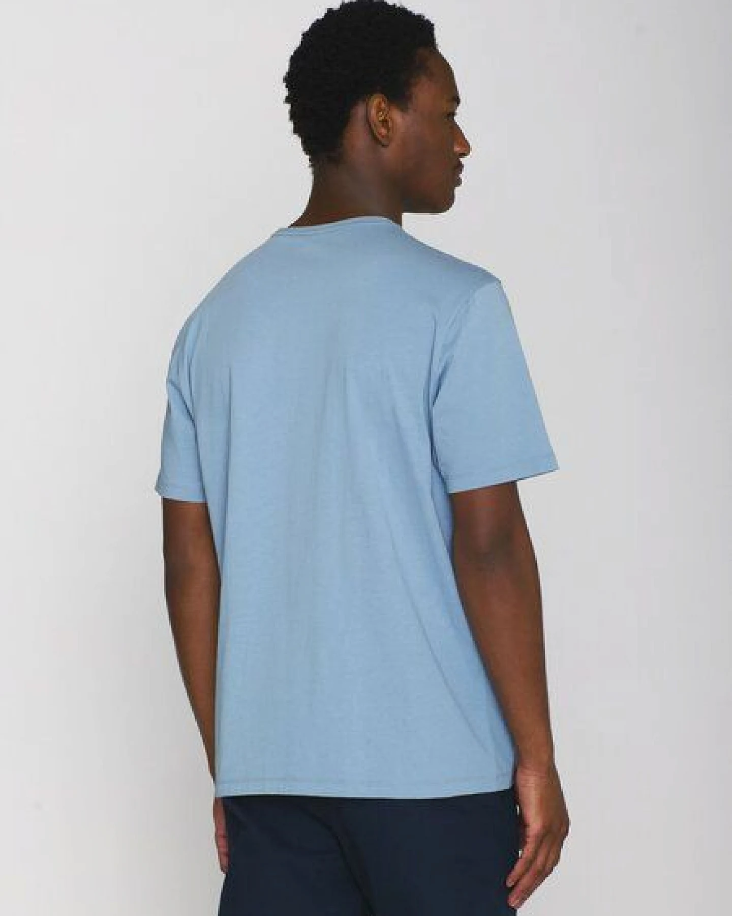 KnowledgeCotton Apparel Basic T-Shirt O-Neck aus Bio-Baumwolle – Ansicht 3