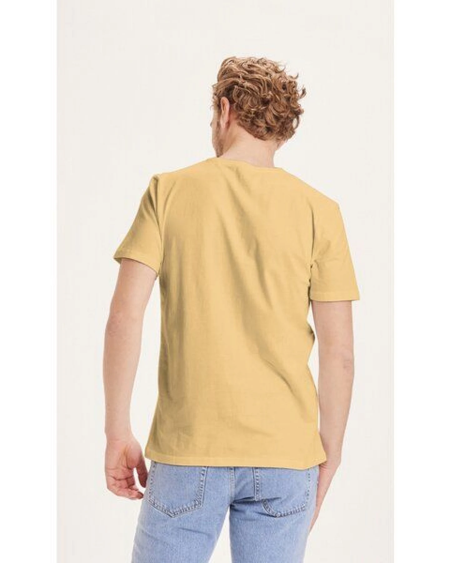 KnowledgeCotton Apparel Basic T-Shirt O-Neck aus Bio-Baumwolle – Ansicht 3