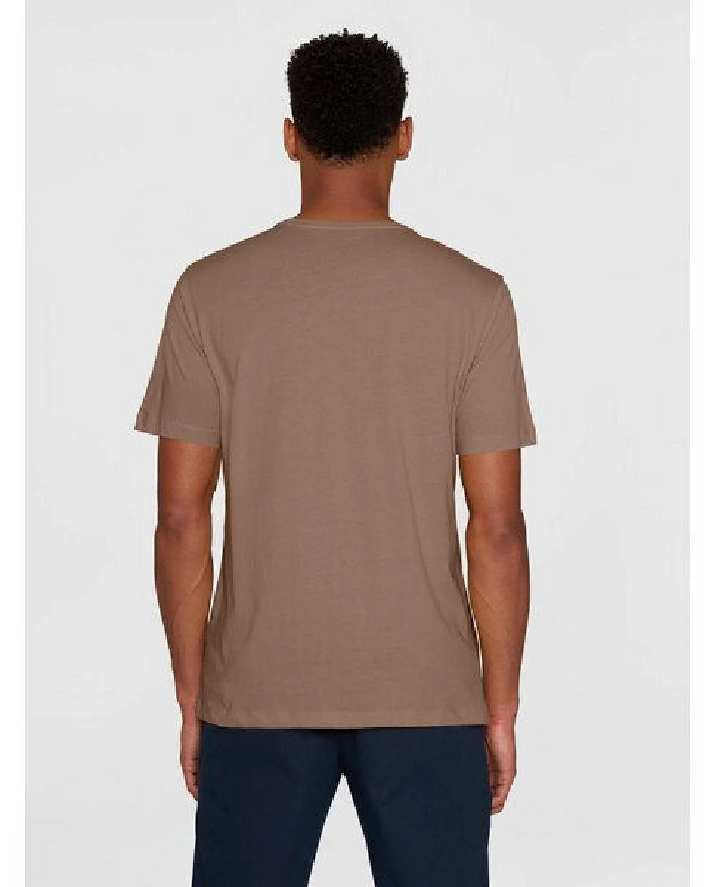 KnowledgeCotton Apparel Basic T-Shirt O-Neck aus Bio-Baumwolle – Ansicht 3