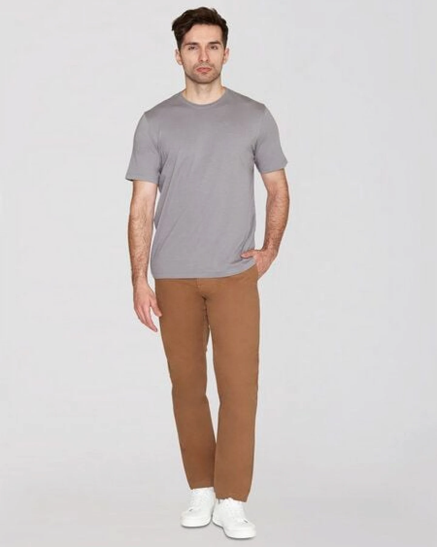 KnowledgeCotton Apparel Basic T-Shirt O-Neck aus Bio-Baumwolle – Ansicht 3