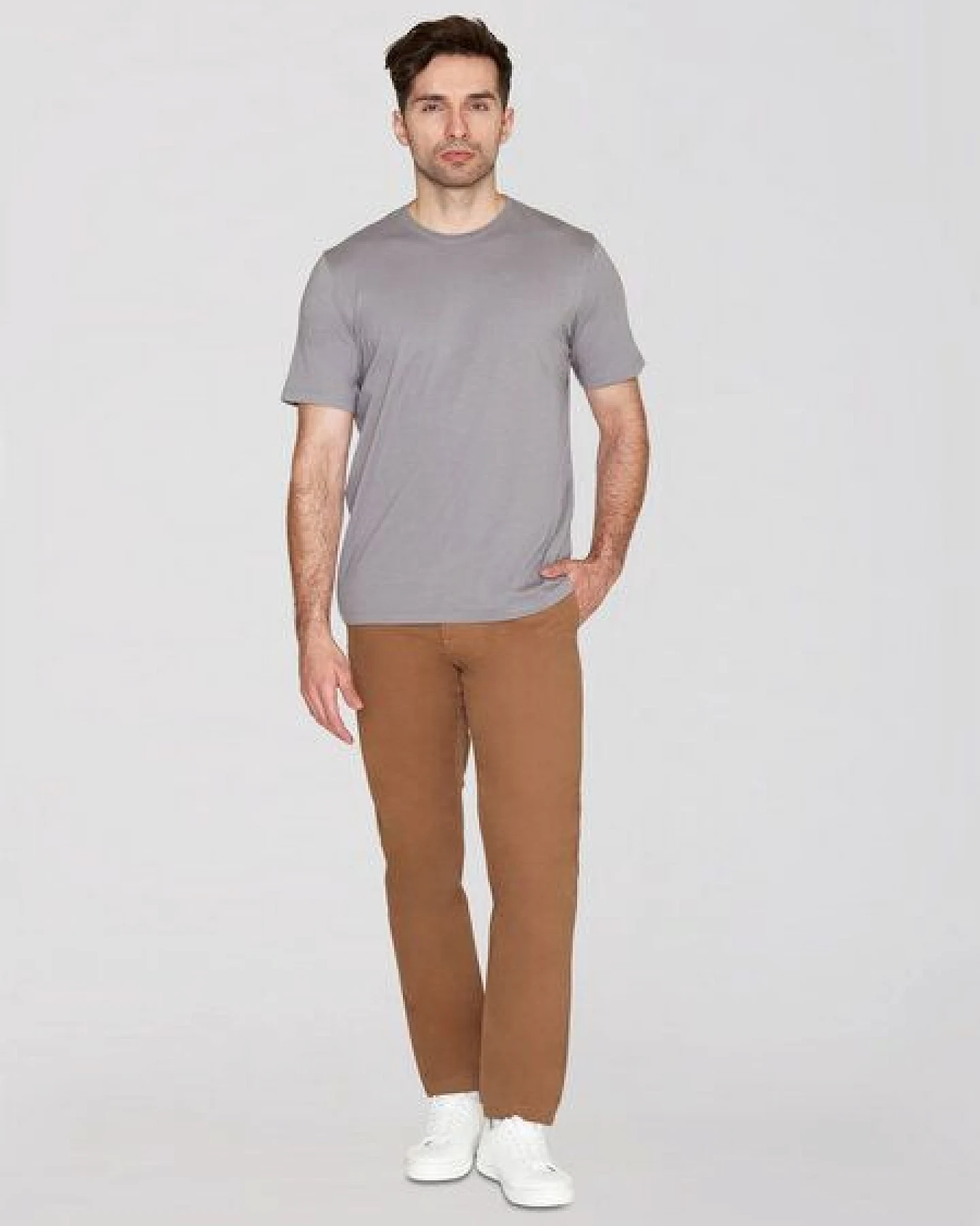 KnowledgeCotton Apparel Basic T-Shirt O-Neck aus Bio-Baumwolle – Ansicht 3
