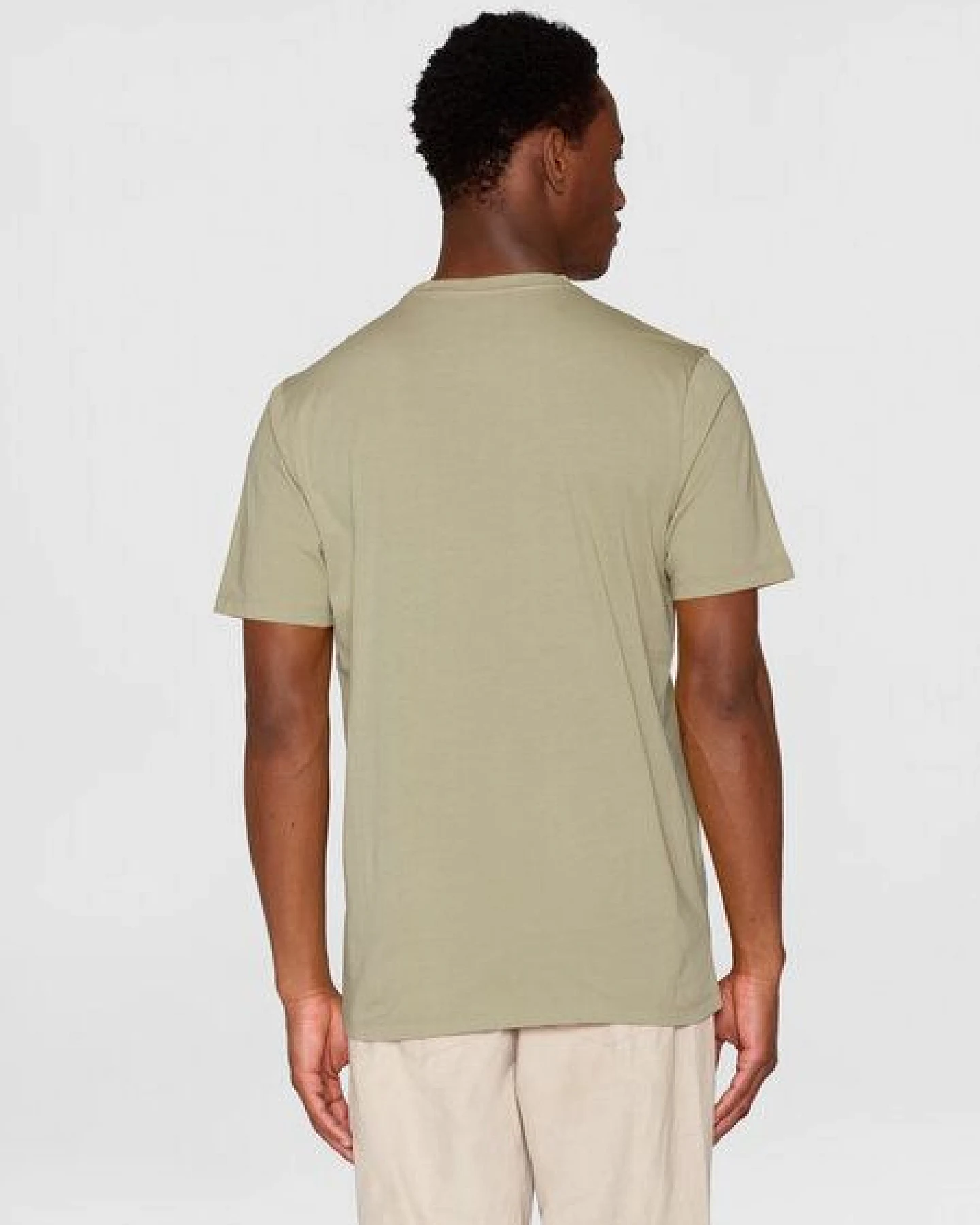 KnowledgeCotton Apparel Basic T-Shirt O-Neck aus Bio-Baumwolle – Ansicht 3