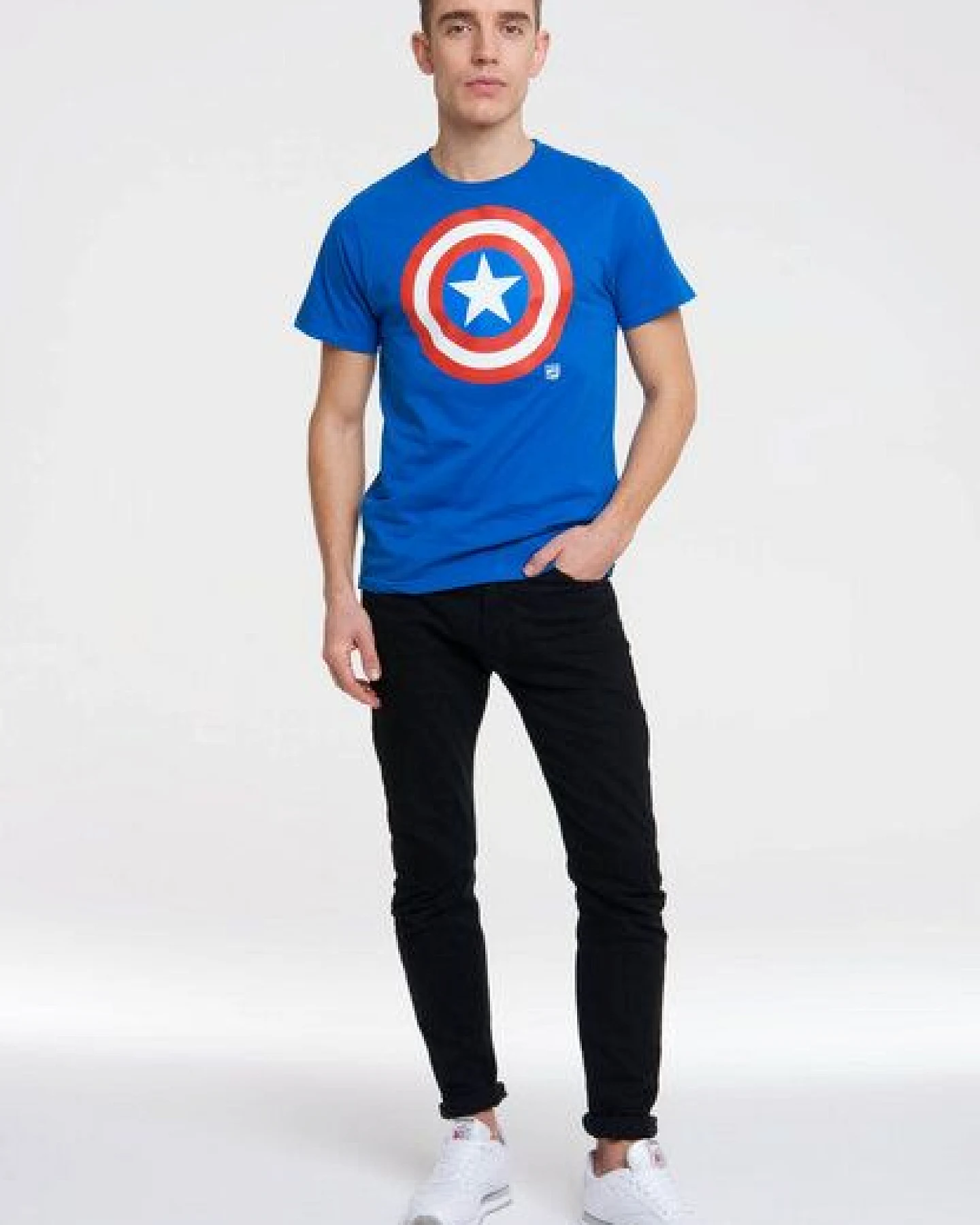 LOGOSH!RT LOGOSHIRT - Marvel - Captain America - Logo - Organic T-Shirt – Ansicht 3