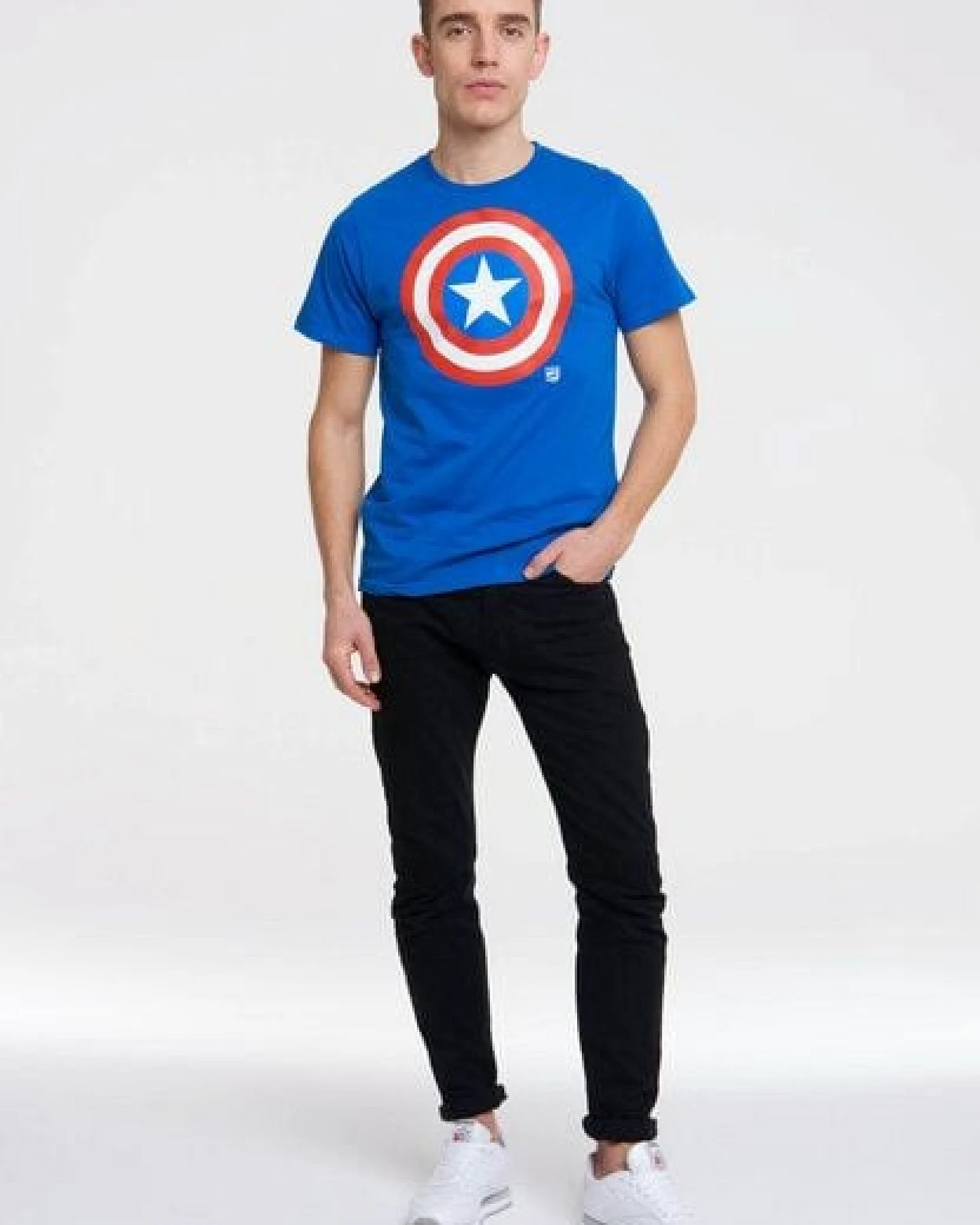 LOGOSH!RT LOGOSHIRT - Marvel - Captain America - Logo - Organic T-Shirt – Ansicht 3