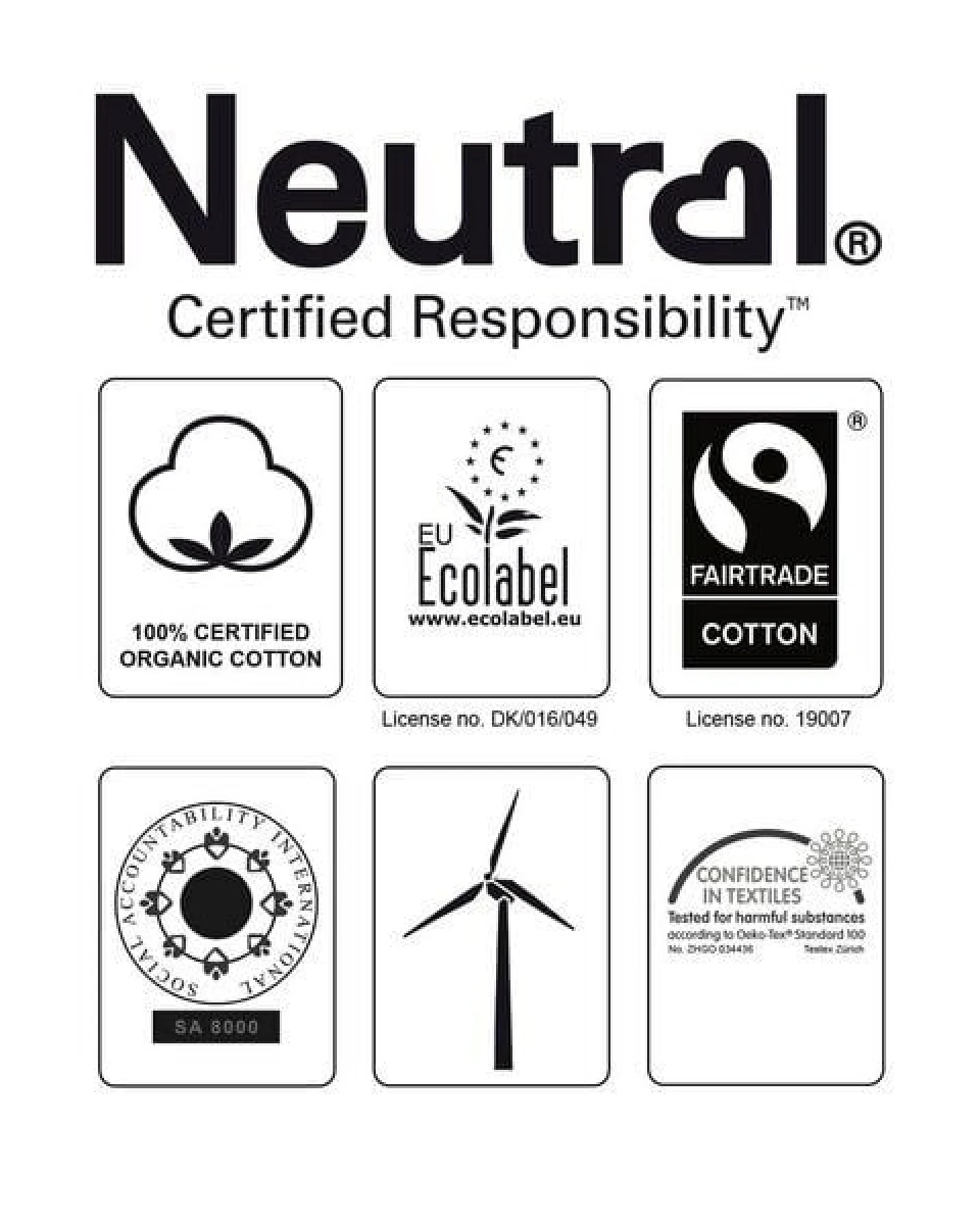 Neutral® Unisex T-Shirt Rollärmel von Neutral Bio Baumwolle Rollsleeve – Ansicht 4
