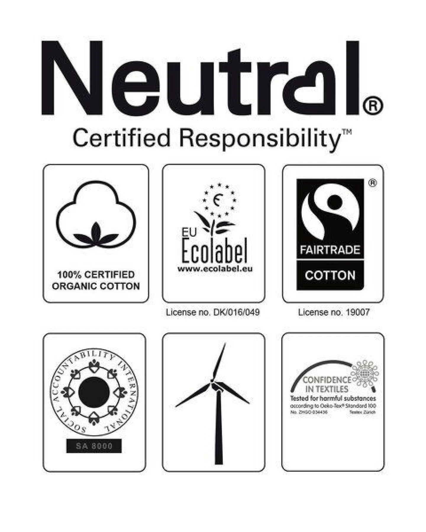 Neutral® Unisex T-Shirt Rollärmel von Neutral Bio Baumwolle Rollsleeve – Ansicht 4