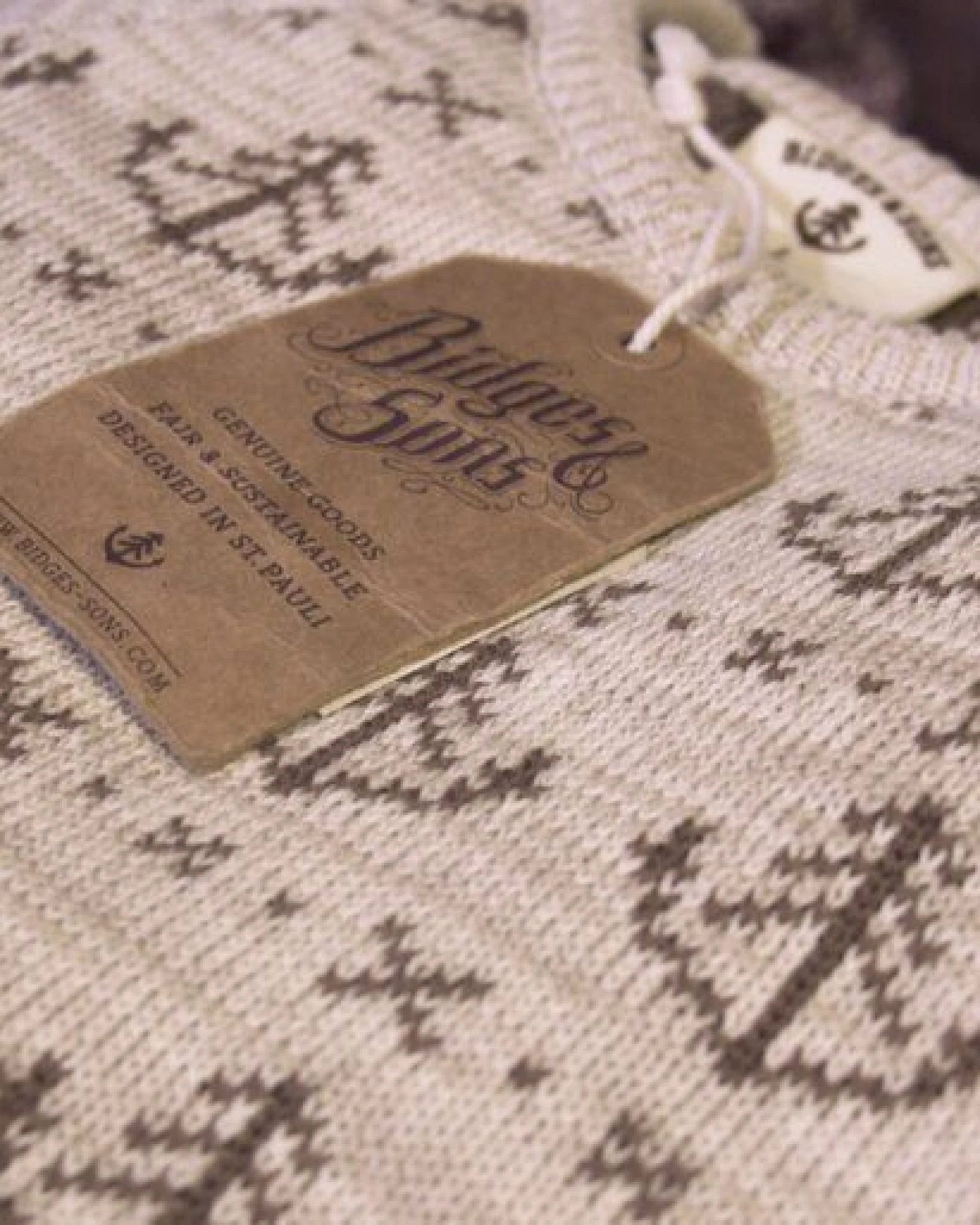 Bidges&Sons Unisex-Strickpullover White Lies – Ansicht 2