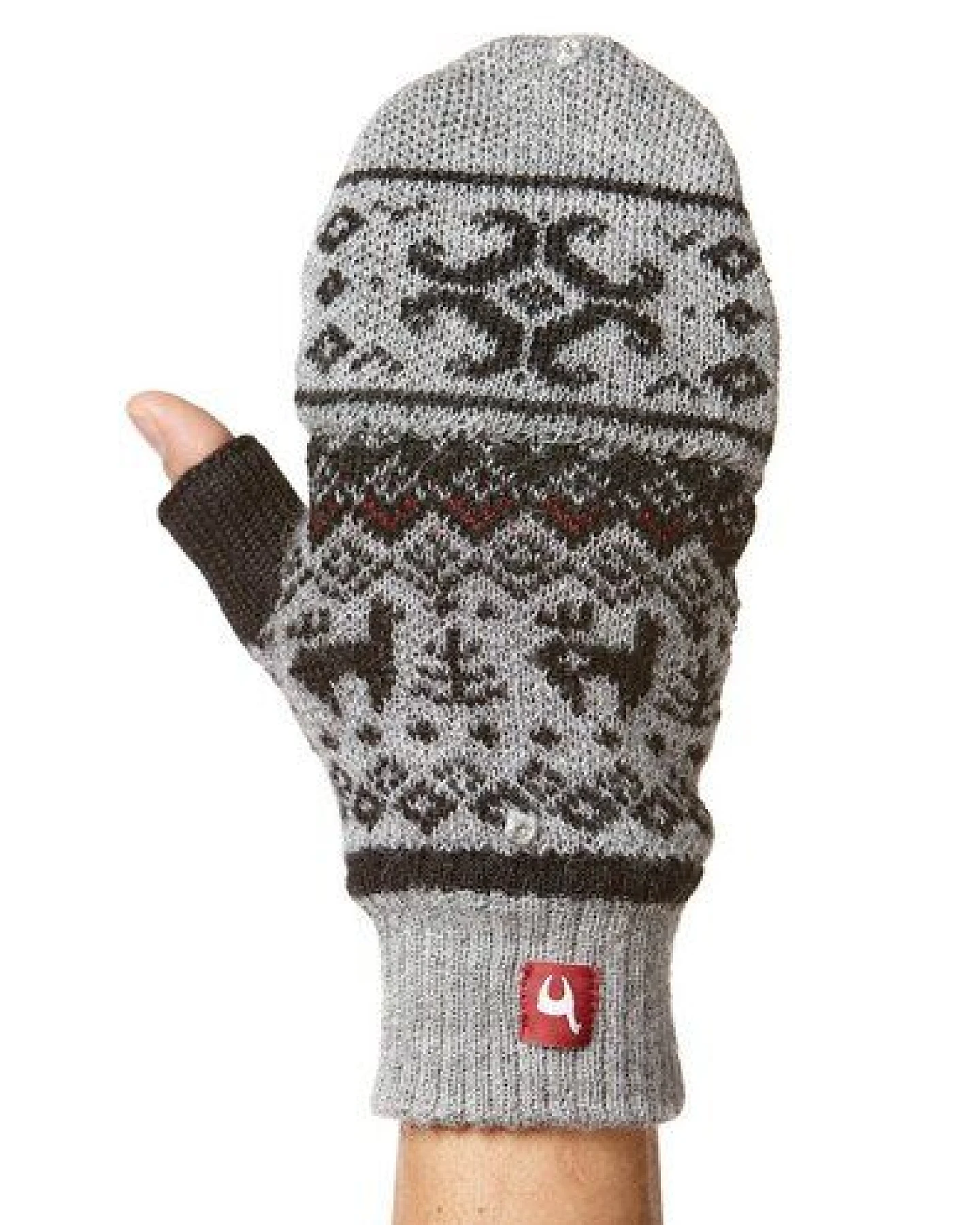 Apu Kuntur Alpaka Kängeru-Strickhandschuhe aus Peru – Ansicht 3