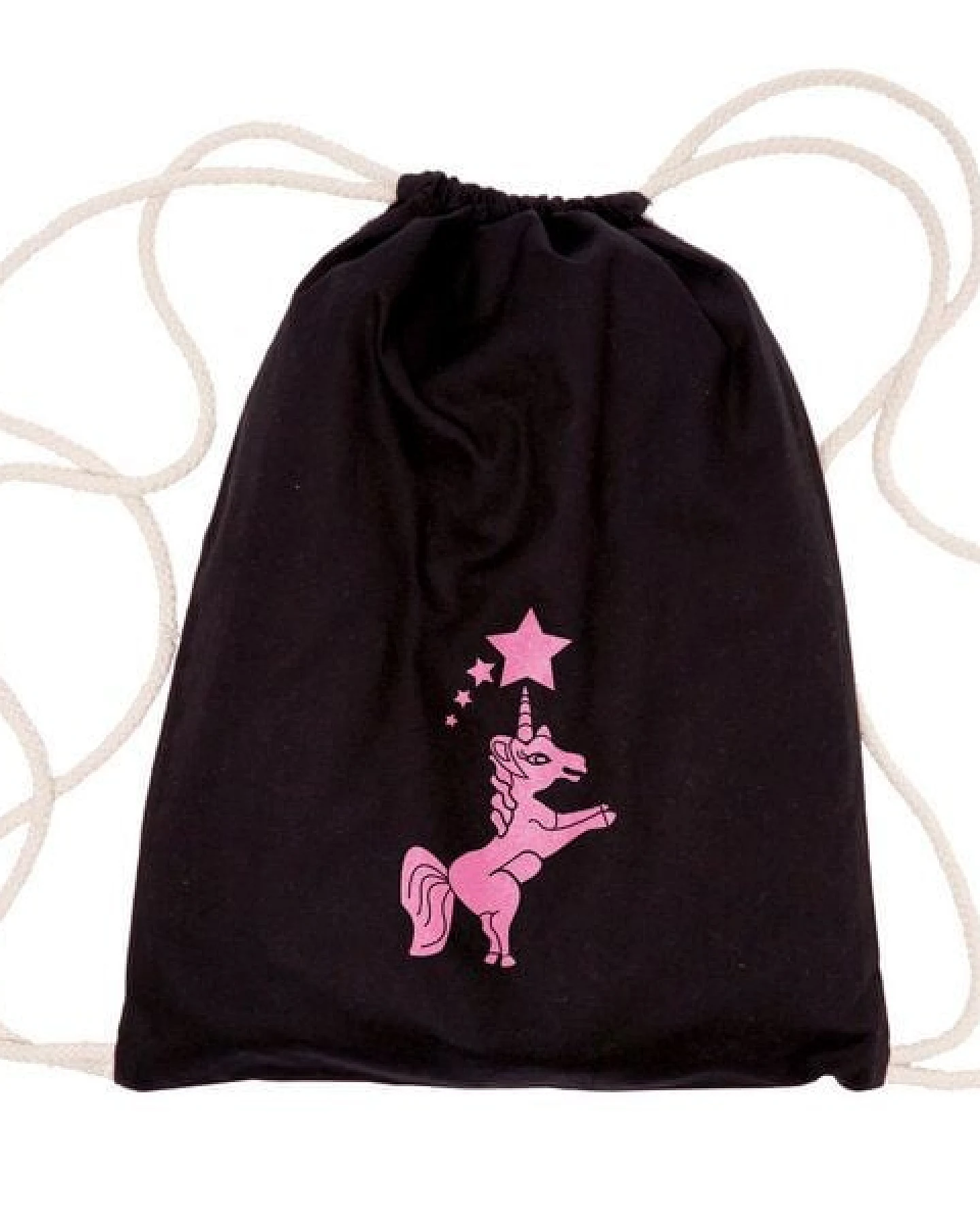 HANDGEDRUCKT Schul-Turnbeutel "Einhorn" – Ansicht 4