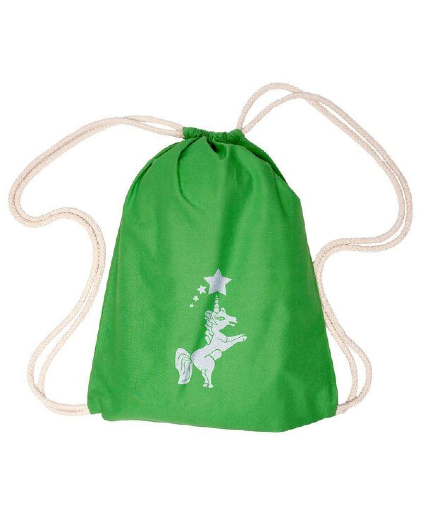 HANDGEDRUCKT Schul-Turnbeutel "Einhorn" – Ansicht 4