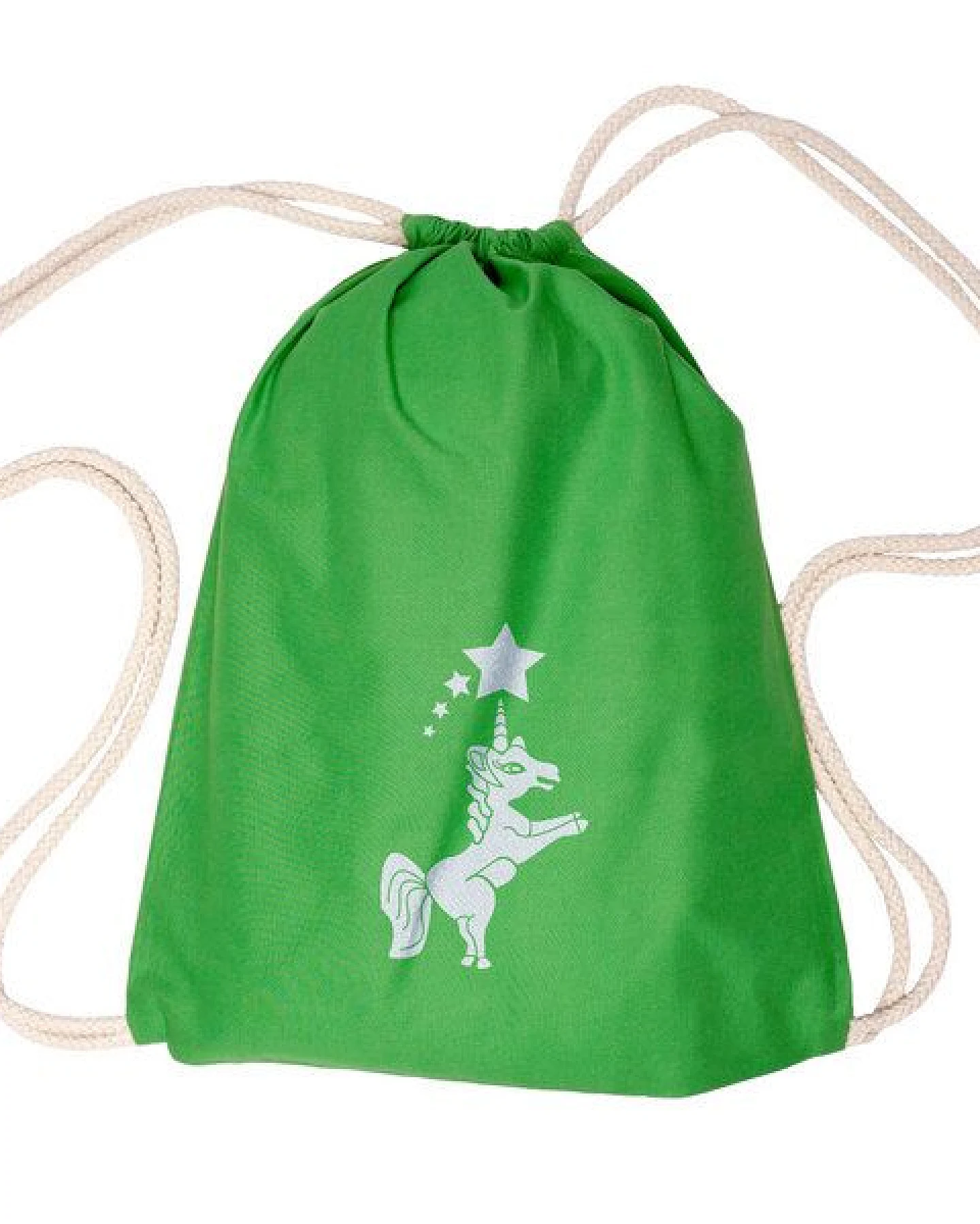 HANDGEDRUCKT Schul-Turnbeutel "Einhorn" – Ansicht 4