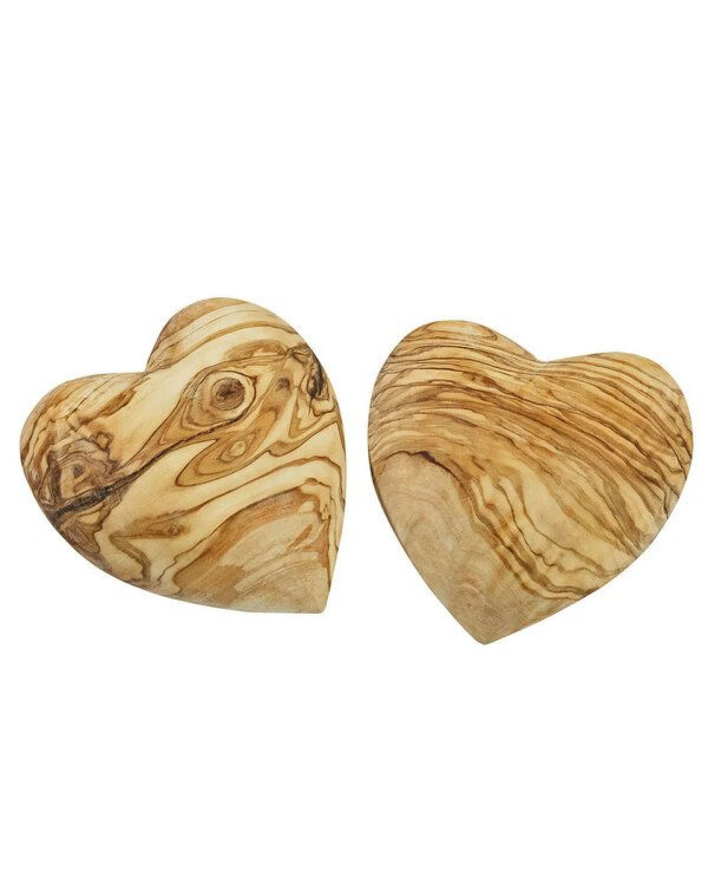 NATUREHOME Herzen Handschmeichler Olivenholz Geschenk-Set Handarbeit – Ansicht 2
