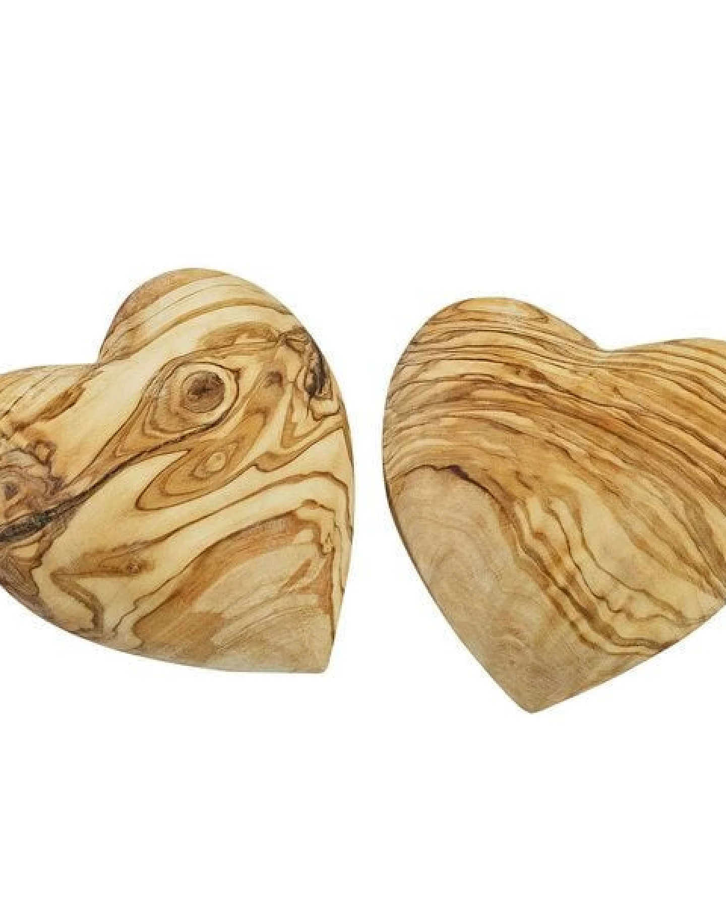 NATUREHOME Herzen Handschmeichler Olivenholz Geschenk-Set Handarbeit – Ansicht 2