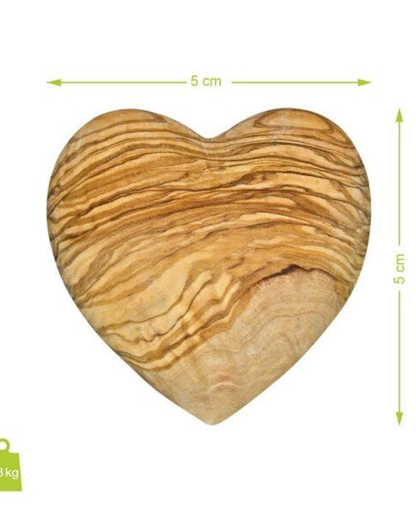NATUREHOME Herzen Handschmeichler Olivenholz Geschenk-Set Handarbeit – Ansicht 3