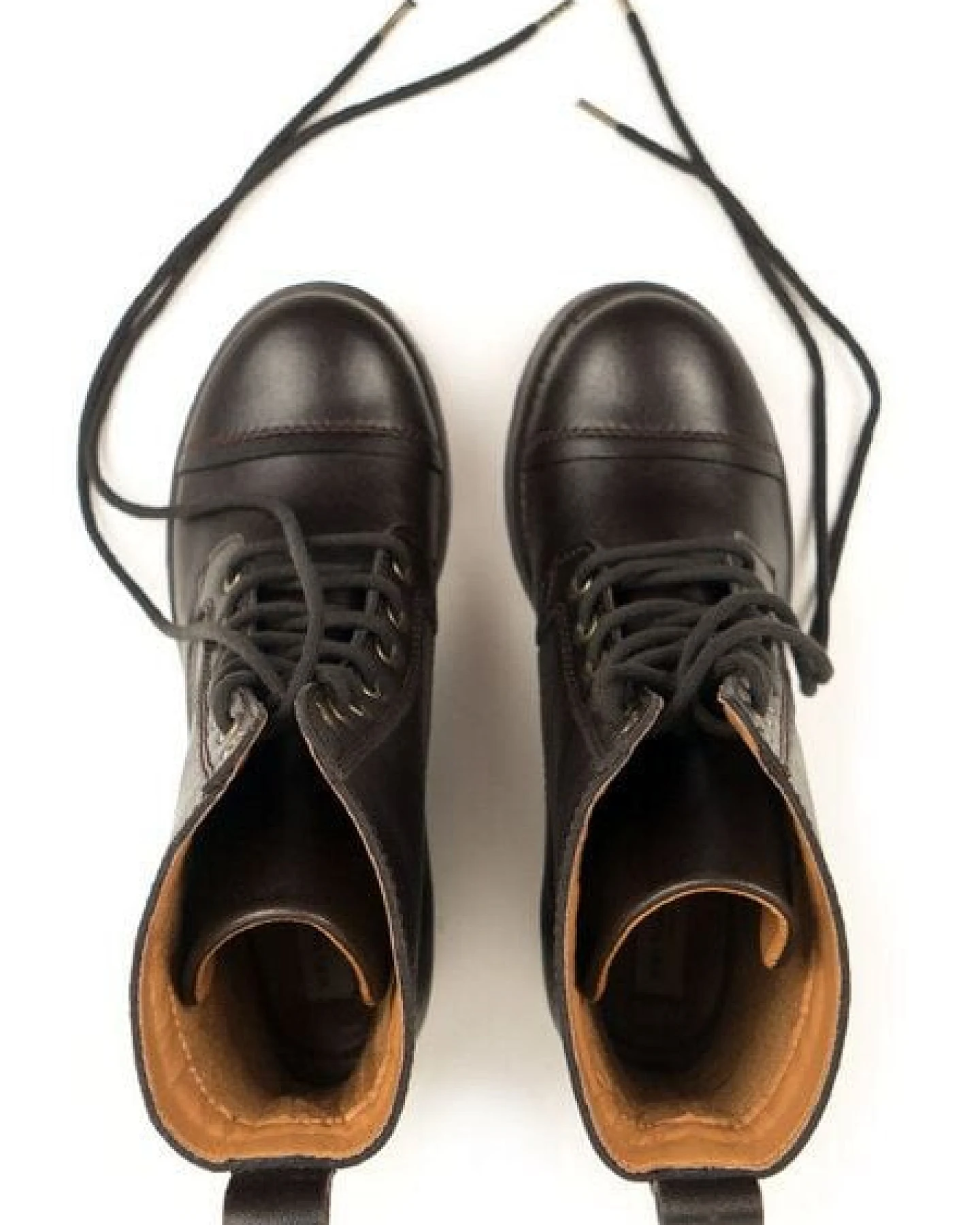 Will's Vegan Shop Flieger-Stiefel 2 Dunkelbraun Damen – Ansicht 2
