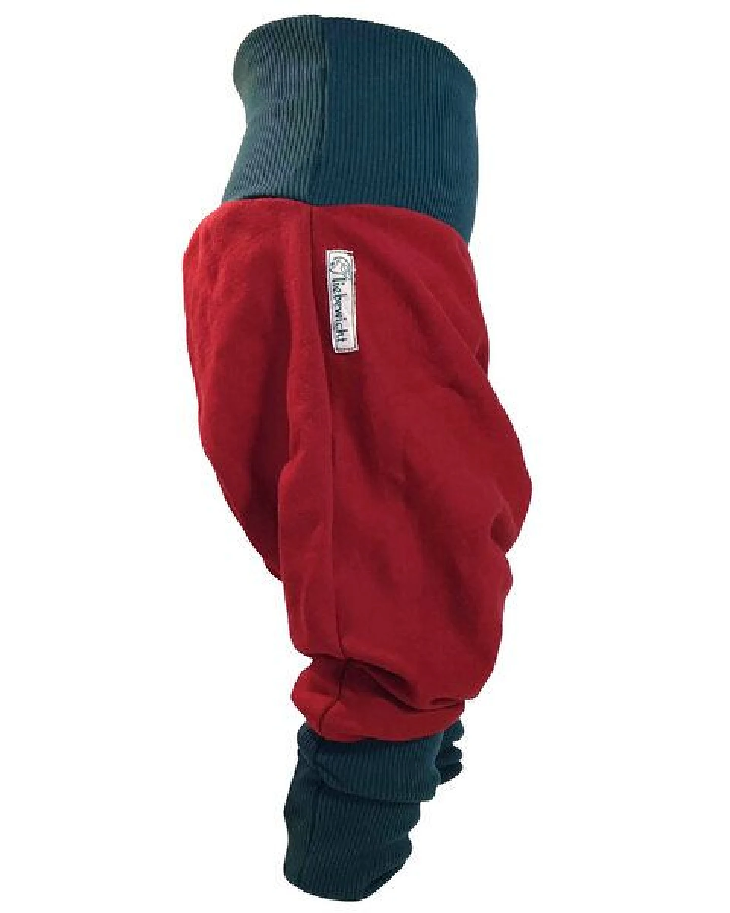 liebewicht Yogahose Pumphose Bio Sweat rot – Ansicht 2