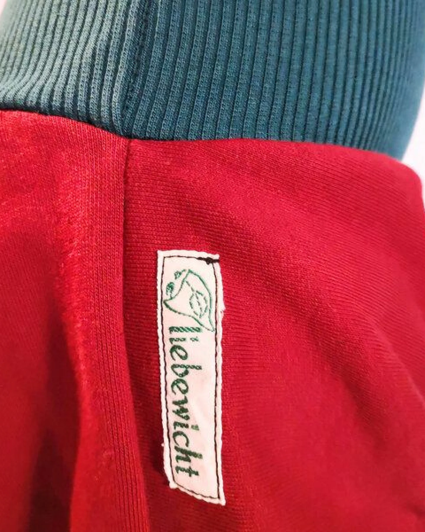 liebewicht Yogahose Pumphose Bio Sweat rot – Ansicht 3