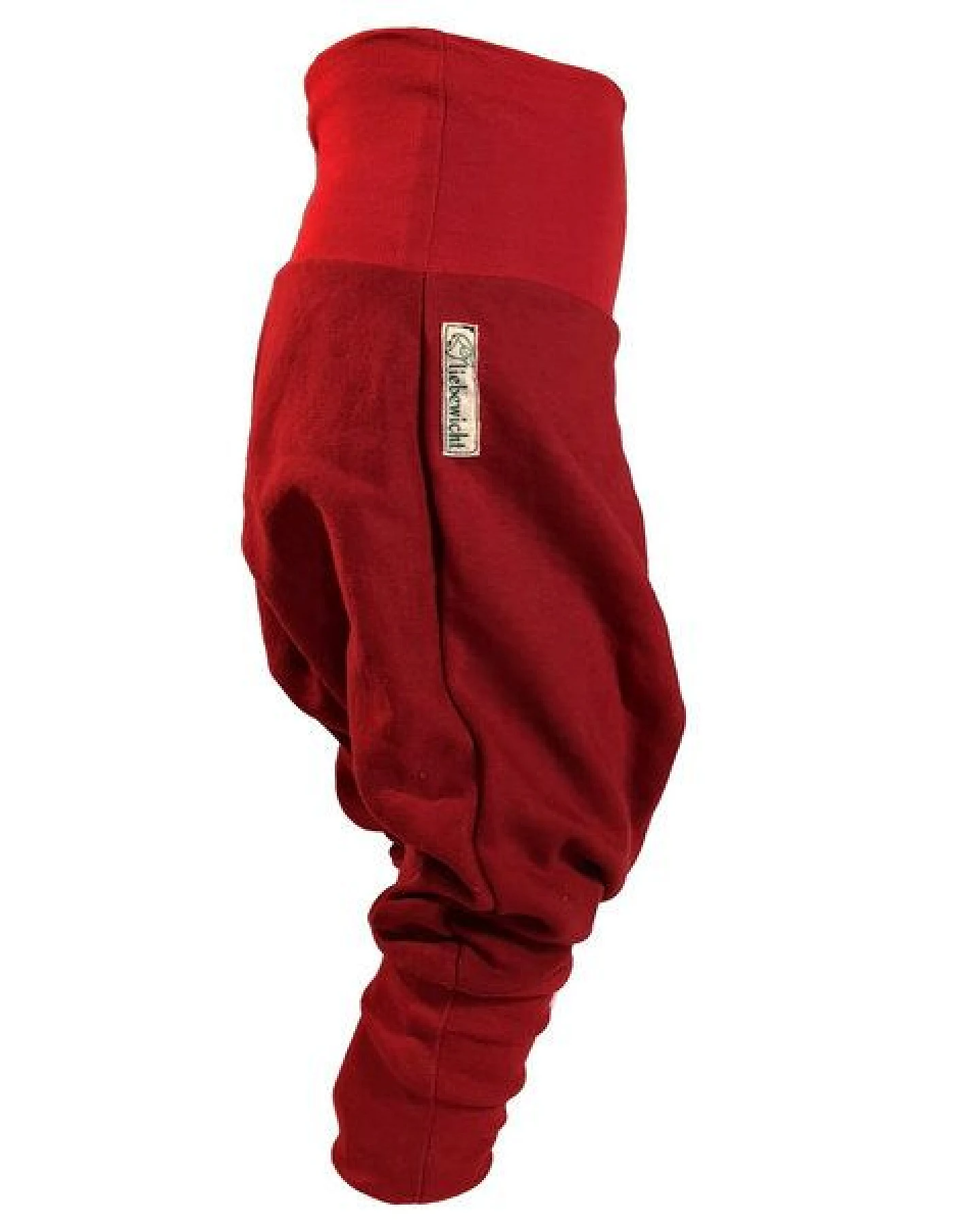 liebewicht Yogahose Pumphose Bio Sweat rot – Ansicht 2