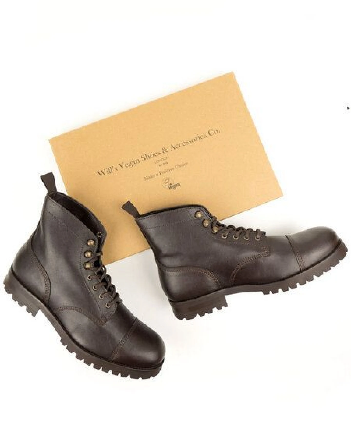 Will's Vegan Shop Arbeitsstiefel Herren – Ansicht 2