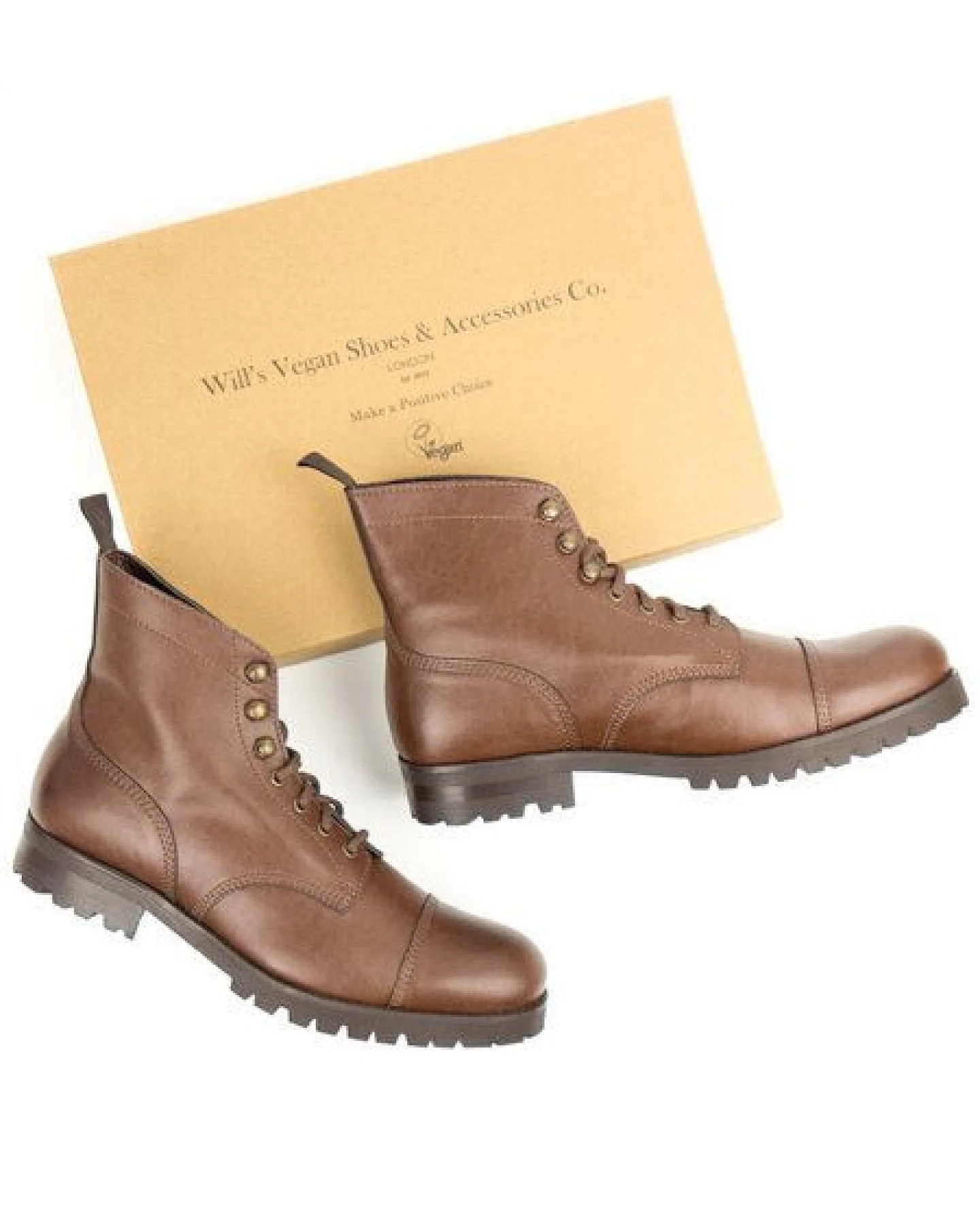 Will's Vegan Shop Arbeitsstiefel Herren – Ansicht 2